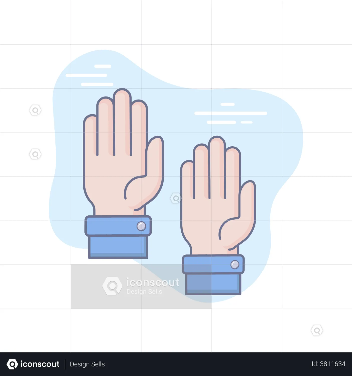 Raising Hand Animation - Free Download Buildings Animations | IconScout