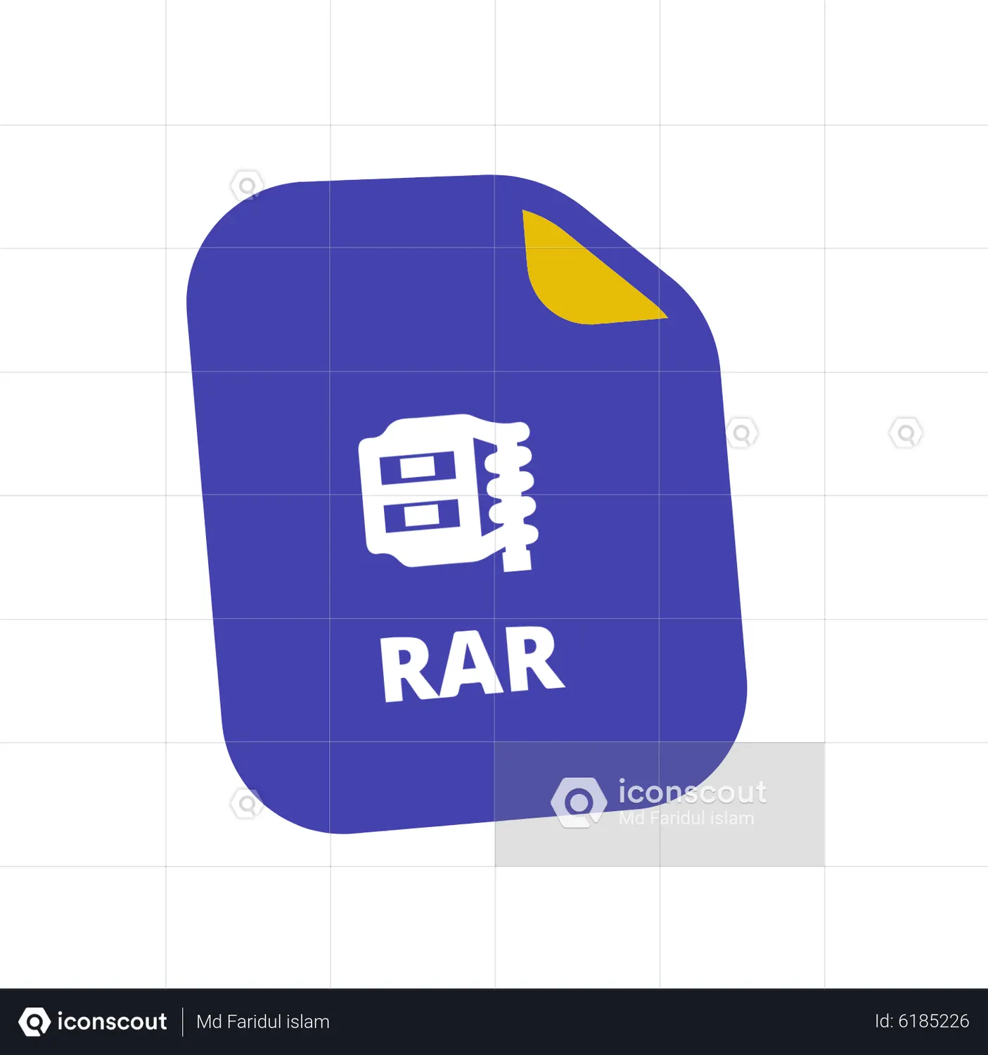 Rar File Animated Icon download in JSON, LOTTIE or MP4 format