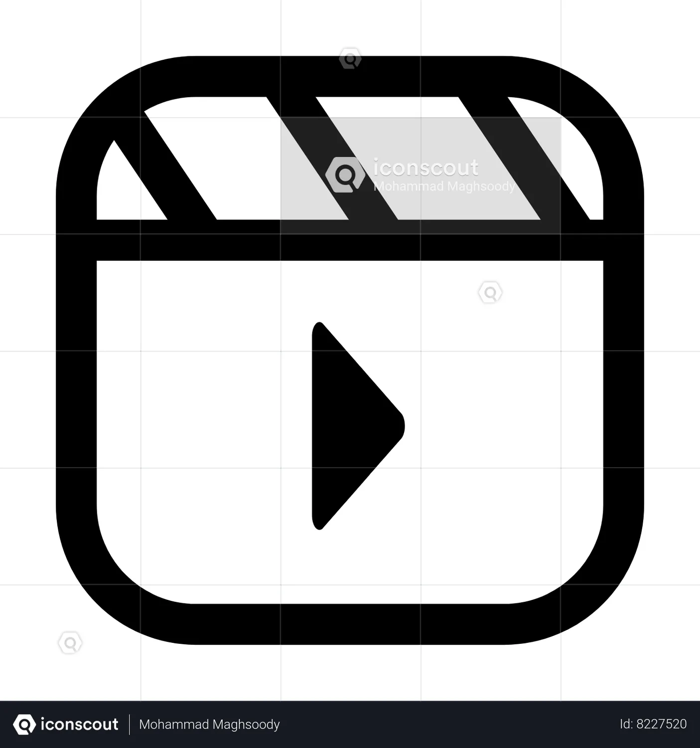 Reels Instagram Logo Animated Icon download in JSON, LOTTIE or MP4 format
