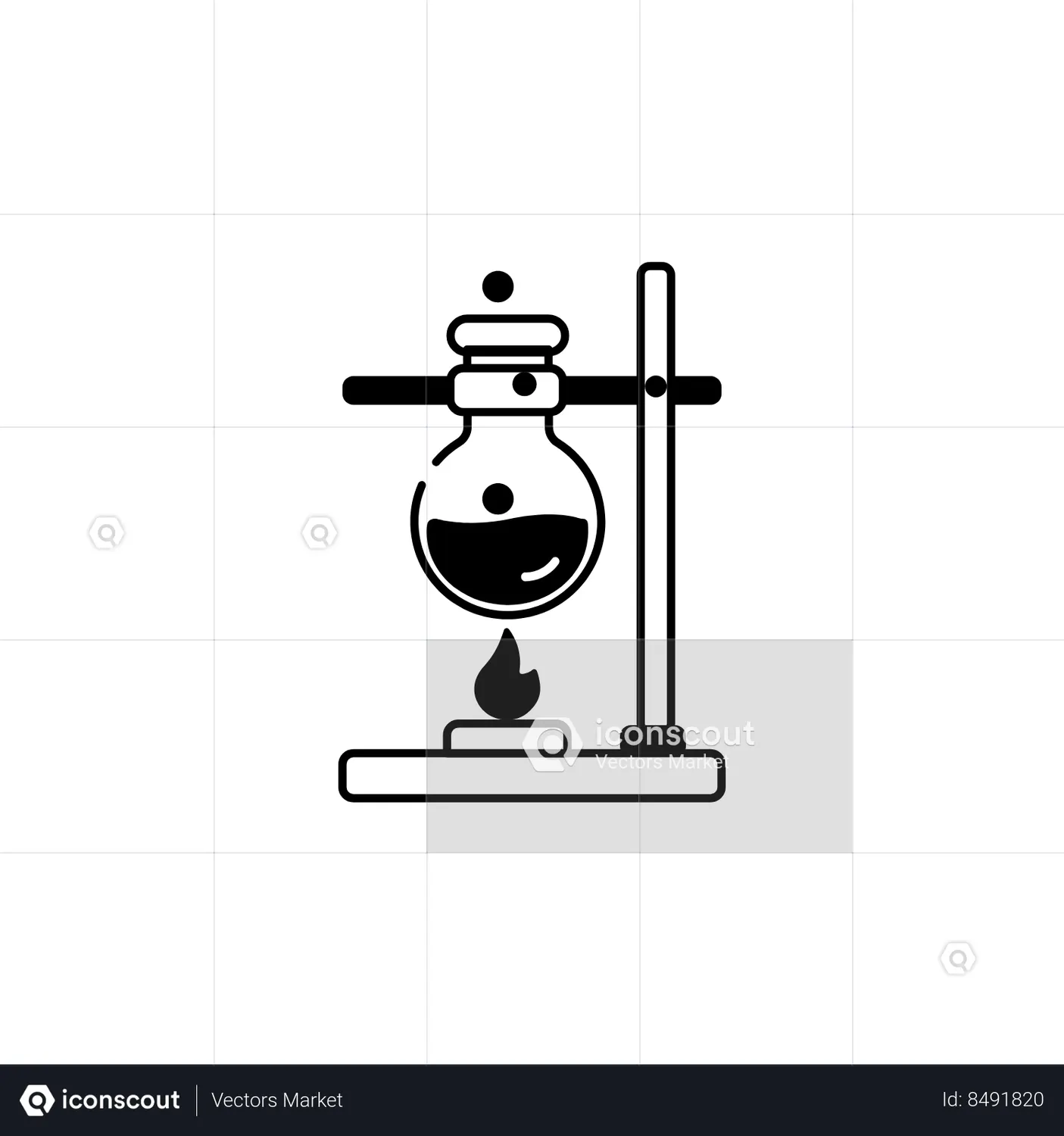 Retort Stand Animated Icon download in JSON, LOTTIE or MP4 format