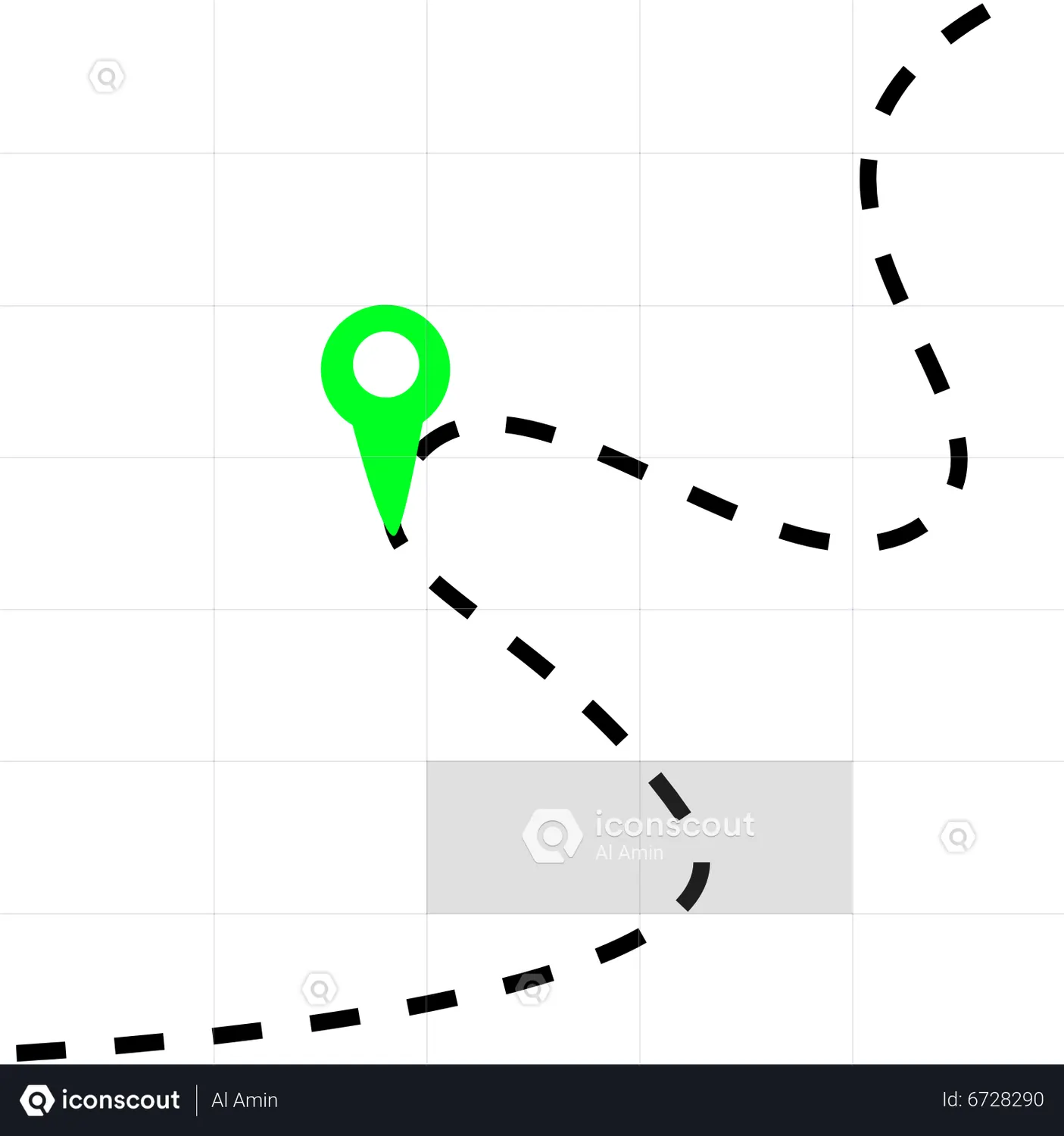 Road Line Location Animated Icon - Free Download Maps And Navigation Animated Icons | IconScout