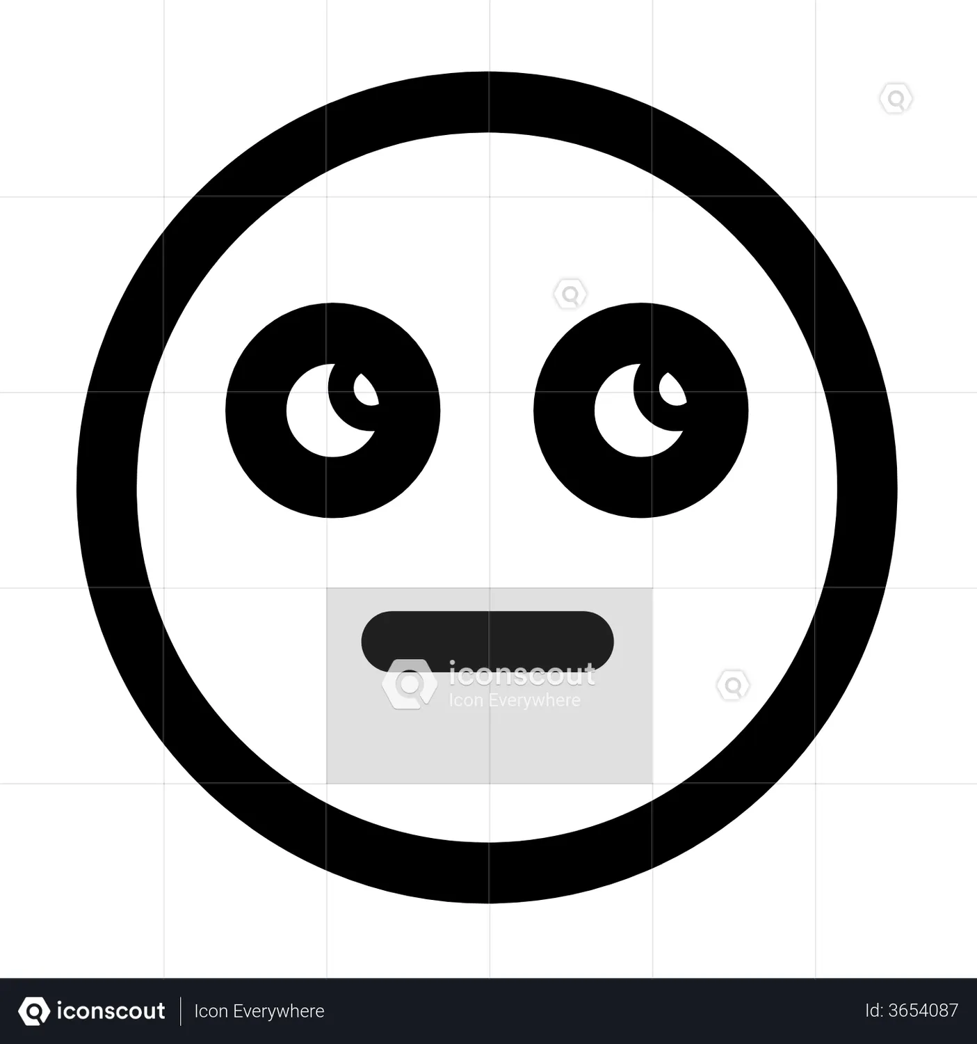 Rolling Eye Emoji Animated Icon download in JSON, LOTTIE or MP4 format