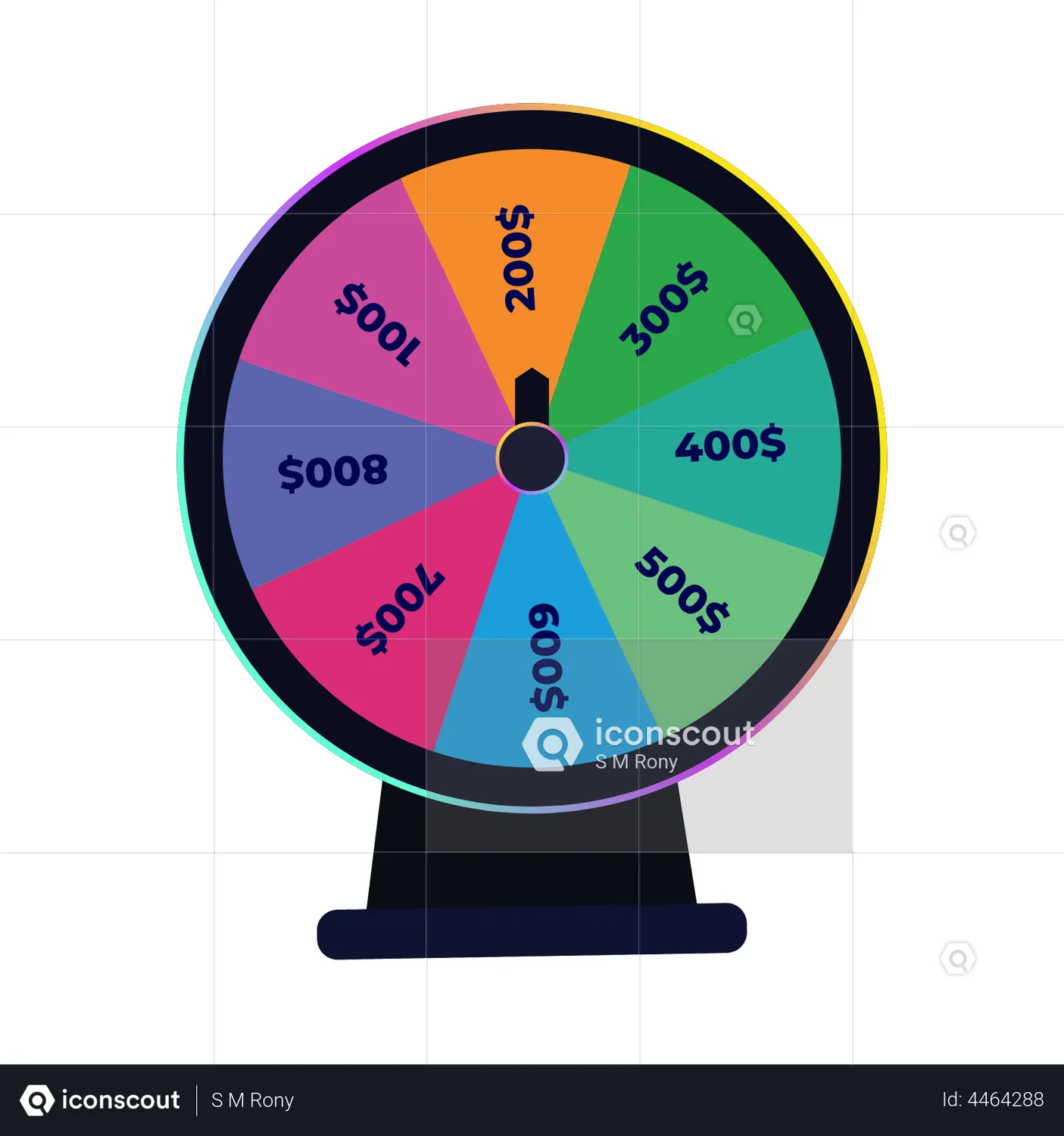 Roulette Wheel Animated Icon download in JSON, LOTTIE or MP4 format