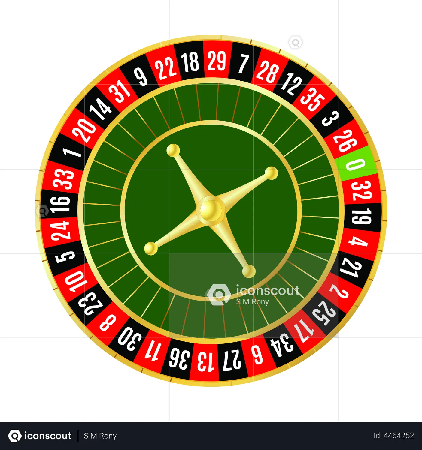 Roulette Wheel Animated Icon download in JSON, LOTTIE or MP4 format