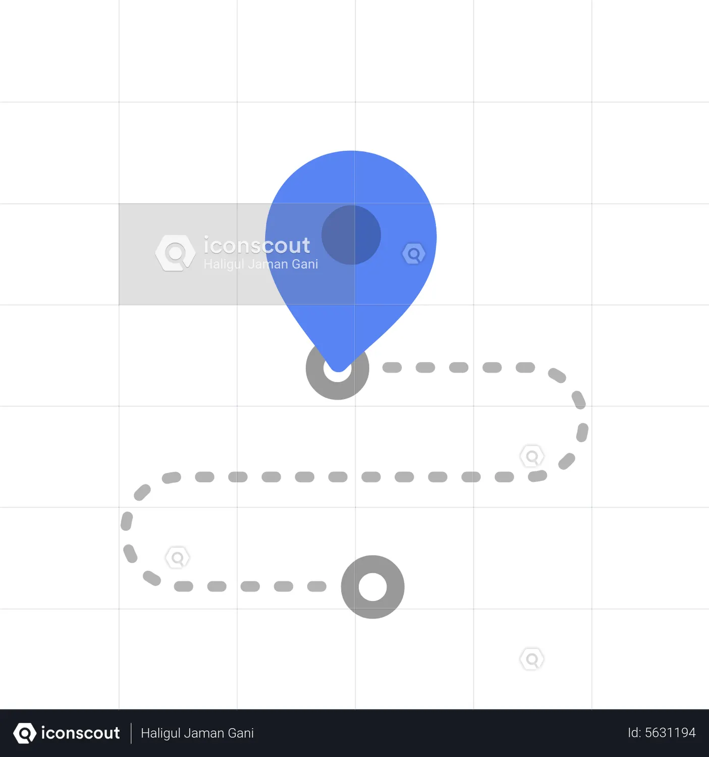 Route Animated Icon download in JSON, LOTTIE or MP4 format