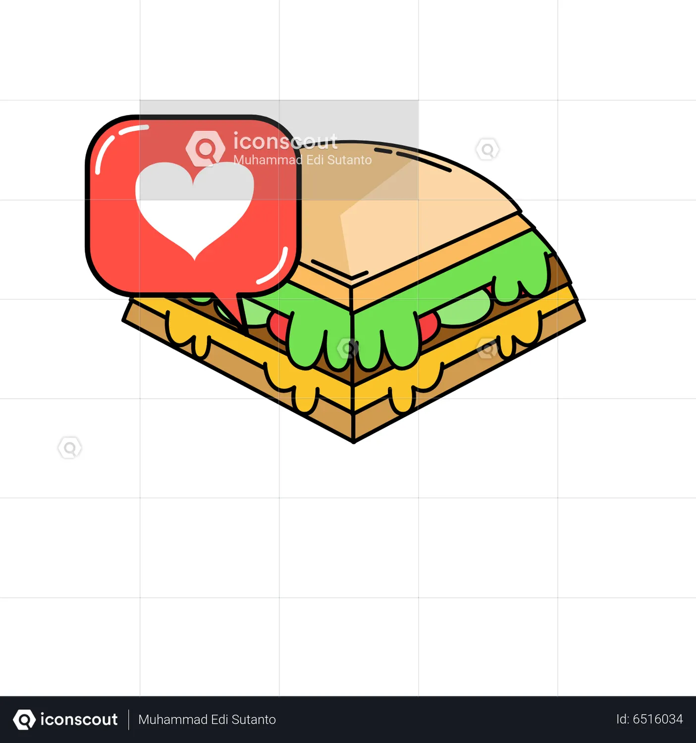Sandwich Graph Animated Icon download in JSON, LOTTIE or MP4 format