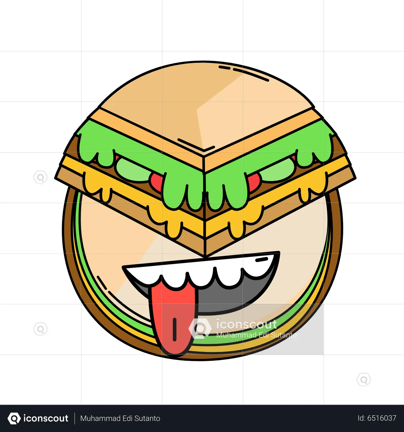 Sandwich Graph Animated Icon download in JSON, LOTTIE or MP4 format
