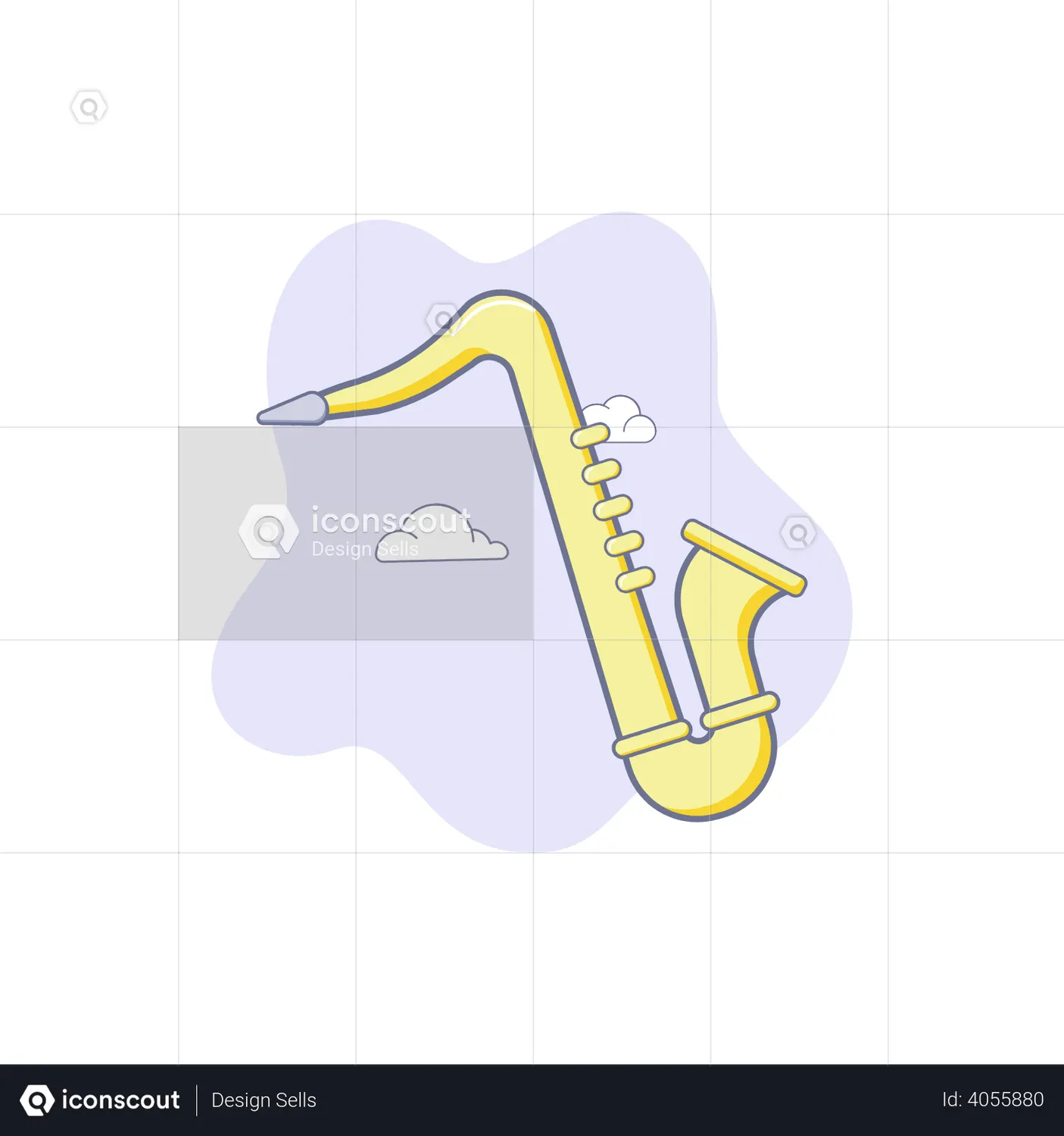 Saxophone Animated Icon download in JSON, LOTTIE or MP4 format