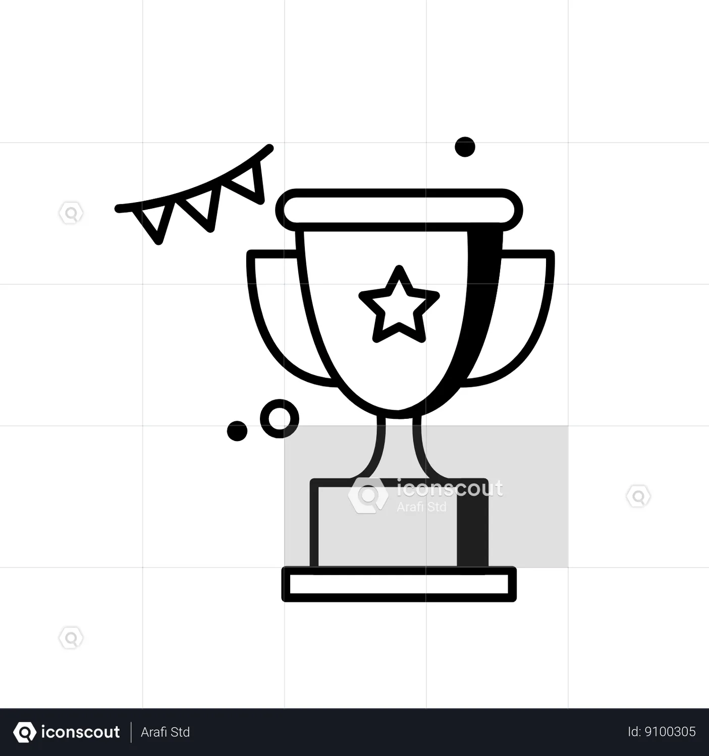 School Trophy Animated Icon download in JSON, LOTTIE or MP4 format