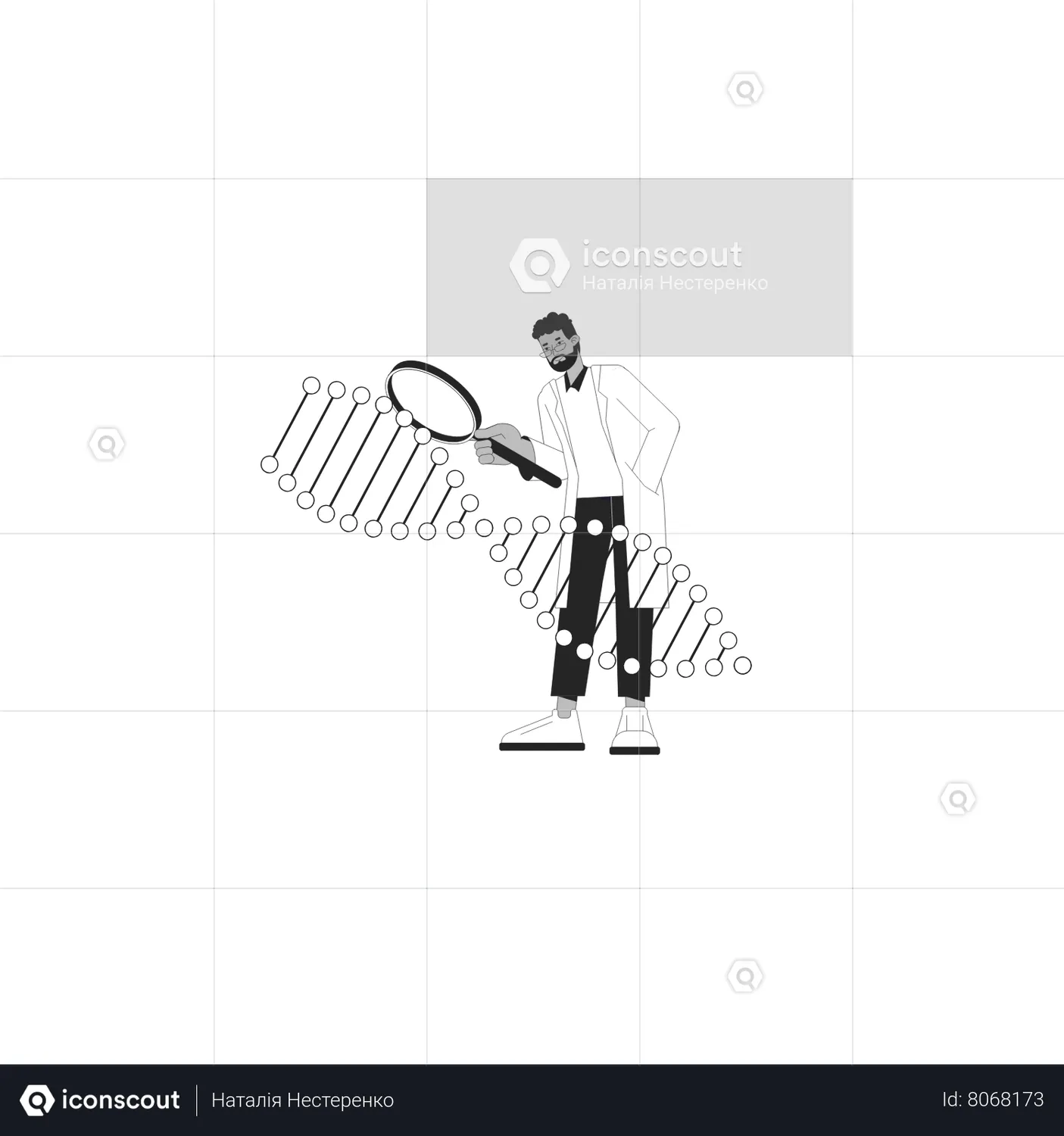 Scientist Studying Dna Strand Rotating Animation Free Download Science Technology Animations Scientist Studying Dna Strand Rotating Animation Free Download Science Technology Animations