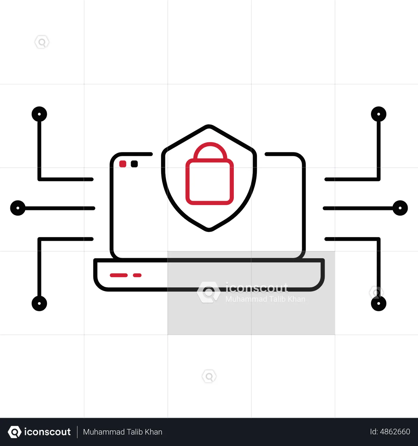 Security Scan Animated Icon download in JSON, LOTTIE or MP4 format
