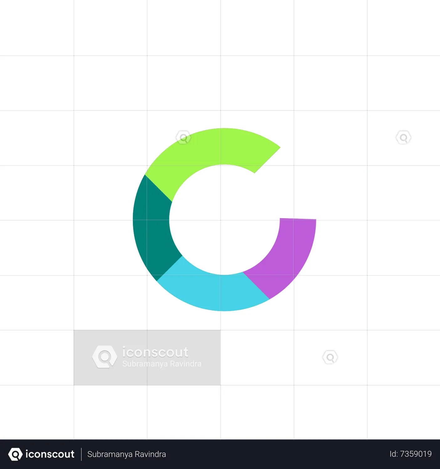 Semi Circle Chart Animated Icon download in JSON, LOTTIE or MP4 format