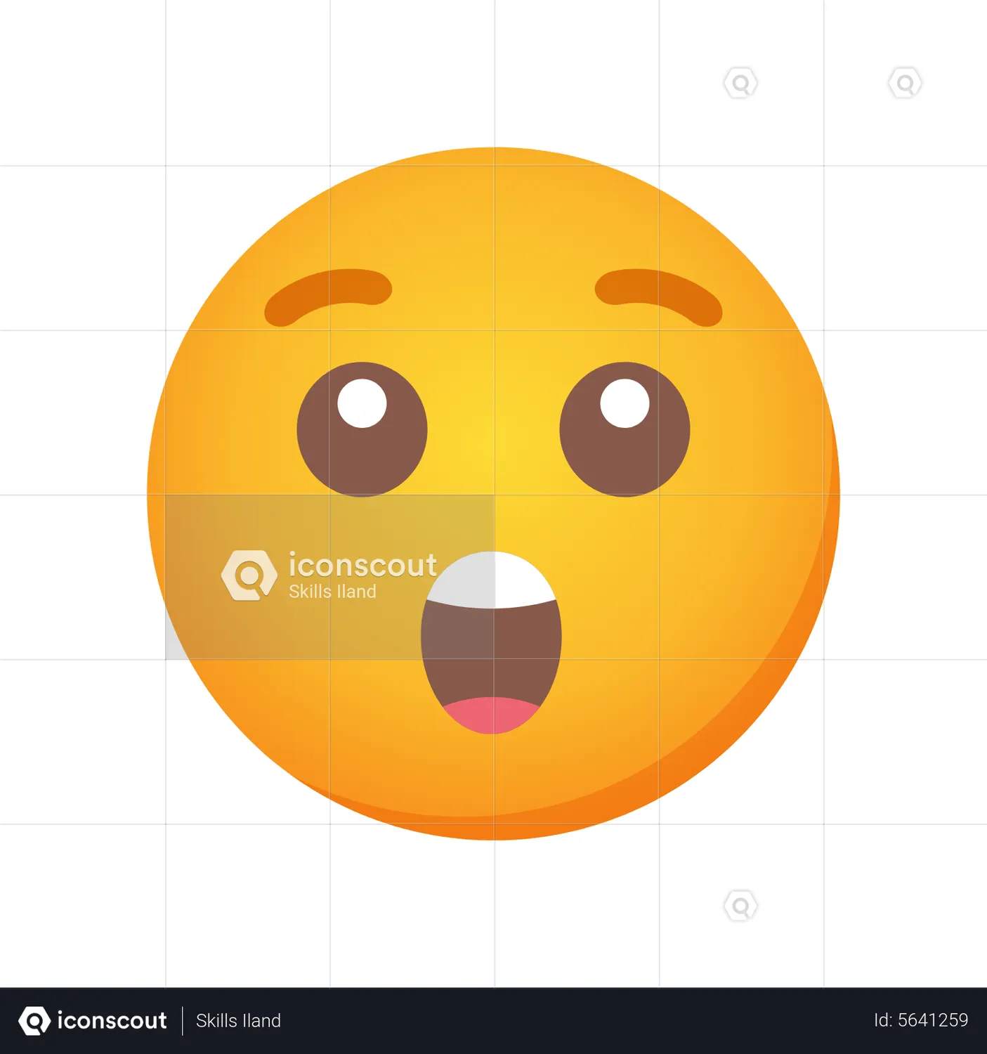 Shocked Emoji Emoji Animated Icon download in JSON, LOTTIE or MP4 format