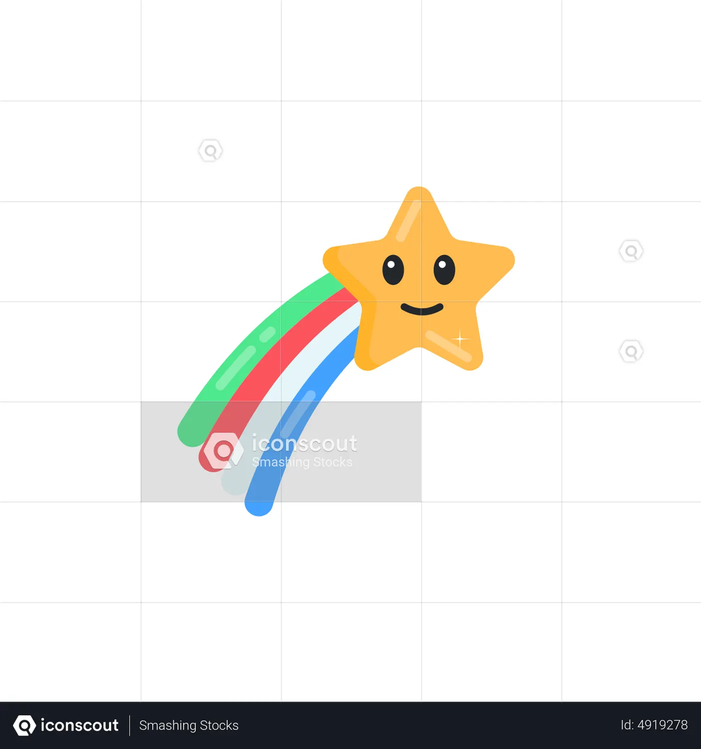 Shooting Star Animated Icon download in JSON, LOTTIE or MP4 format