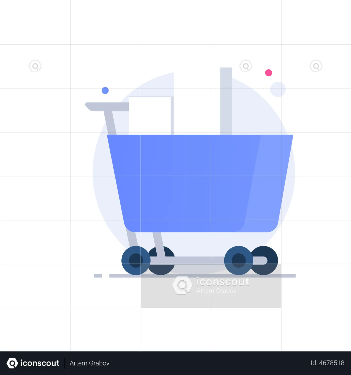 Shopping cart filling Animated Icon download in JSON, LOTTIE or MP4 format