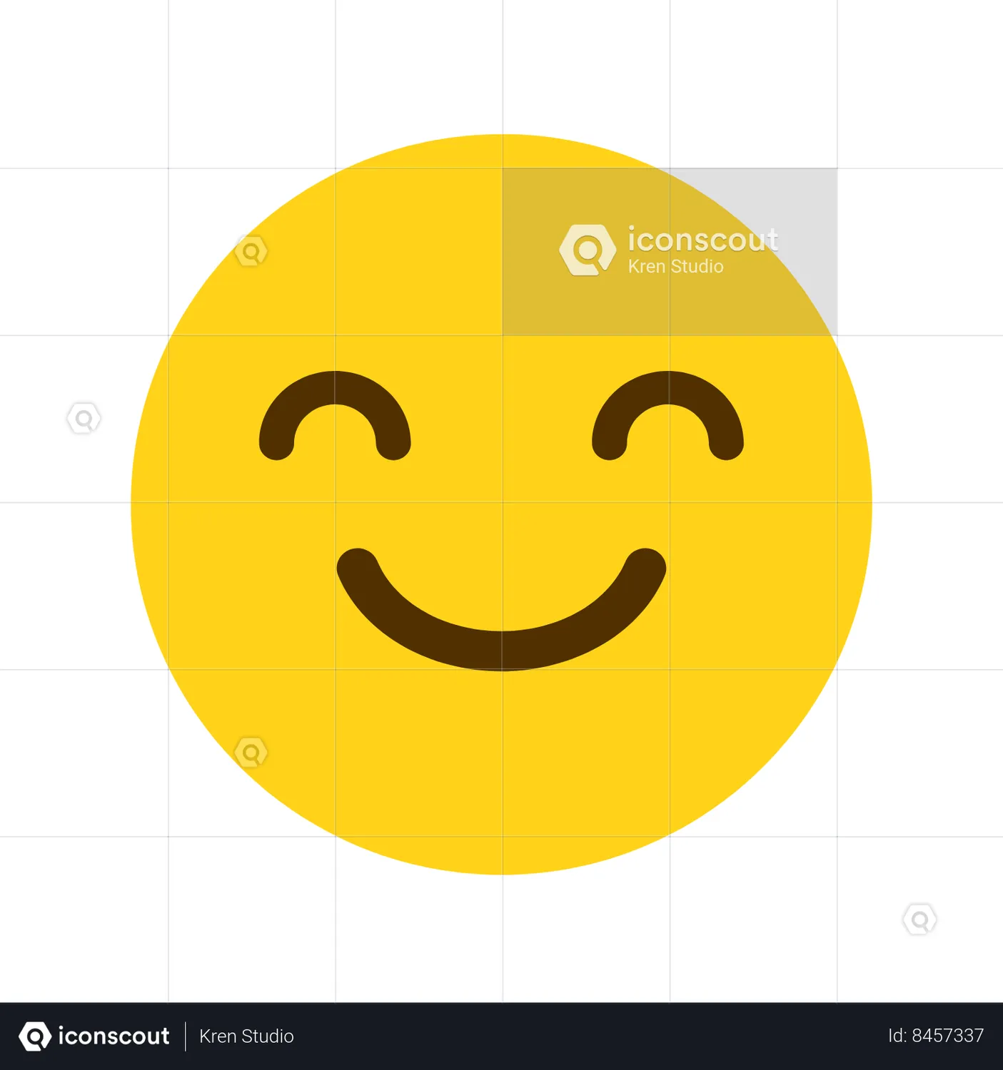 Smile Face Emoticon Animated Icon download in JSON, LOTTIE or MP4 format