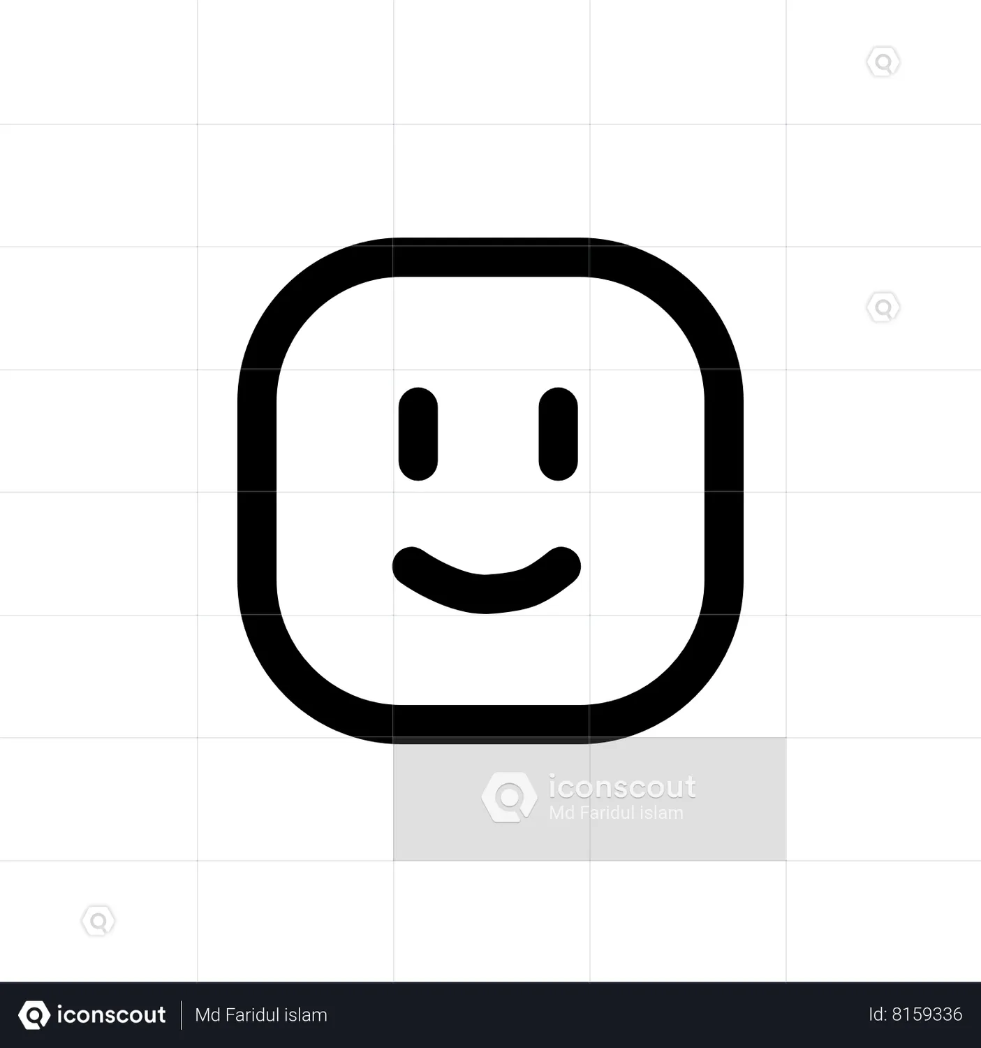 Smiley Emoji Animated Icon download in JSON, LOTTIE or MP4 format