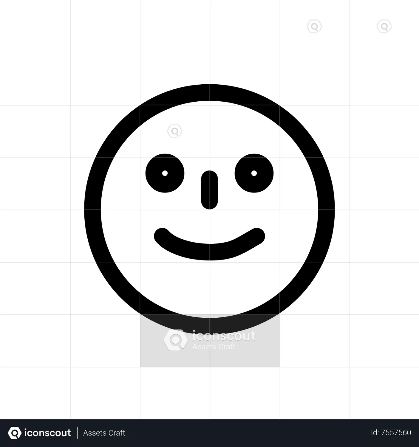 Smiley Emoji Animated Icon download in JSON, LOTTIE or MP4 format