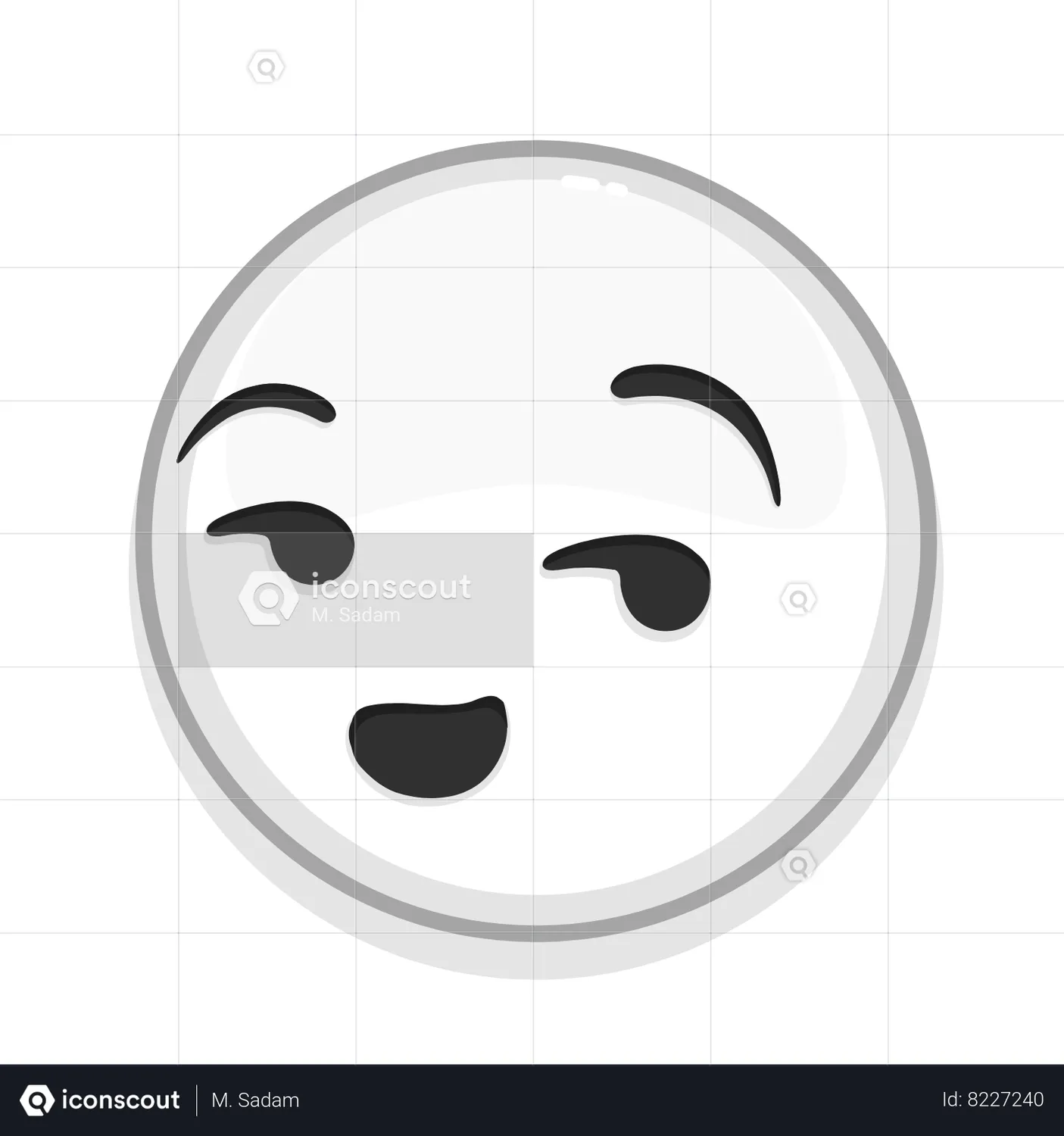 Smirking Face Emoji Animated Icon Download In Json Lottie Or Mp4 Format