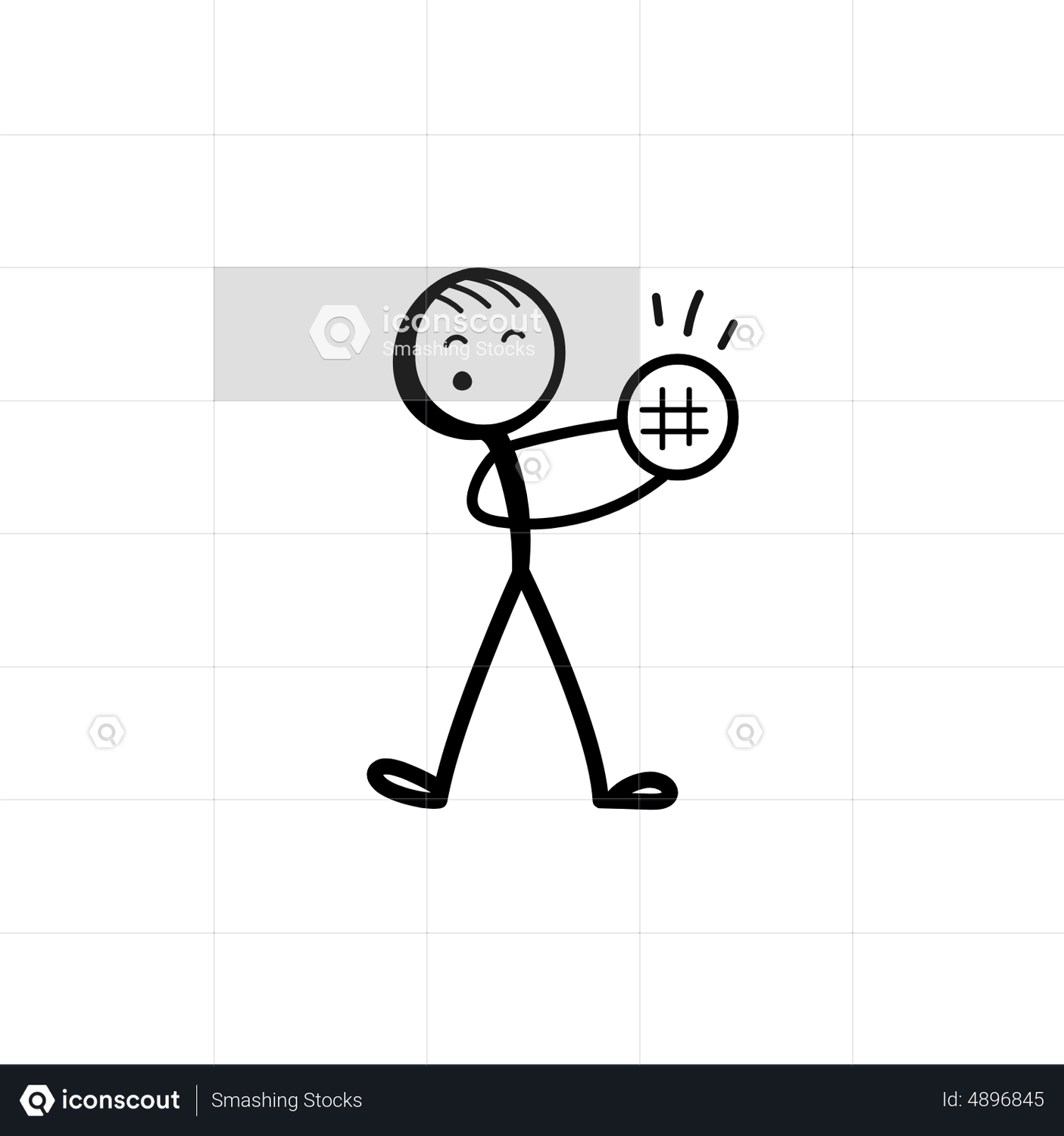 Social tag animation by smashing stocks lottiefiles