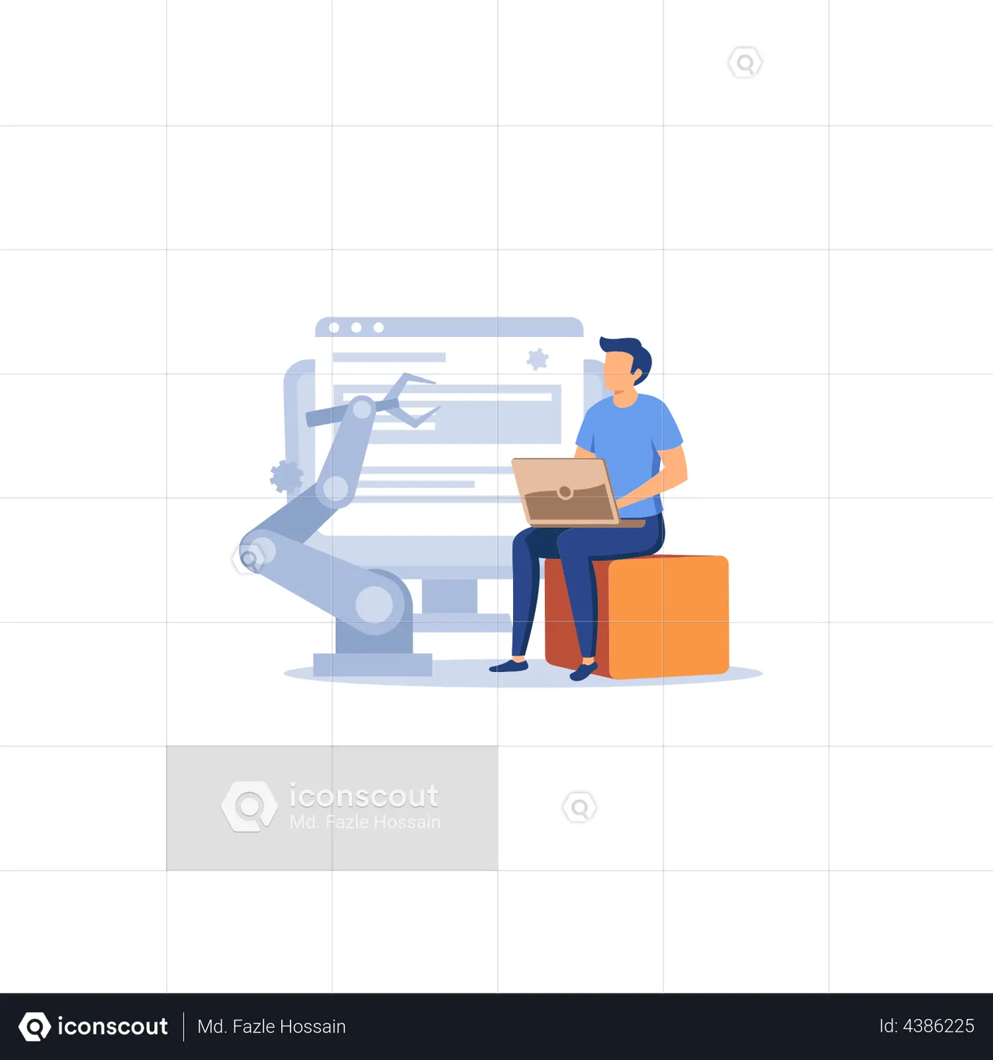 Software Architecture Animated Icon download in JSON, LOTTIE or MP4 format