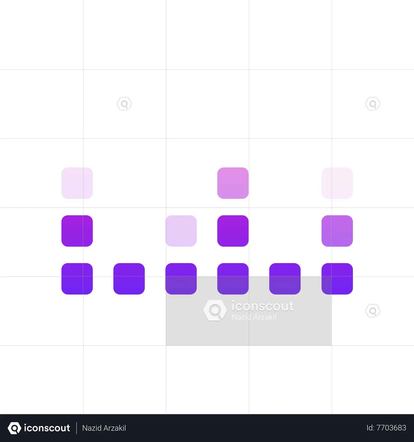 Soundbars Equalizer Round Animated Icon download in JSON, LOTTIE or MP4