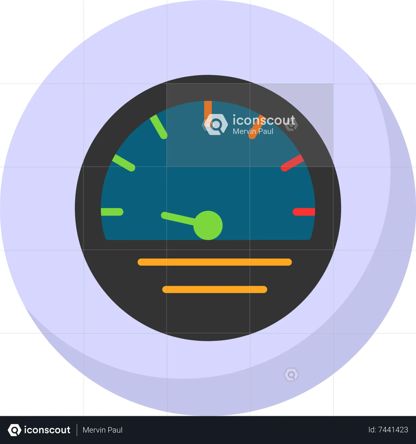 Speedometer Animated Icon download in JSON, LOTTIE or MP4 format