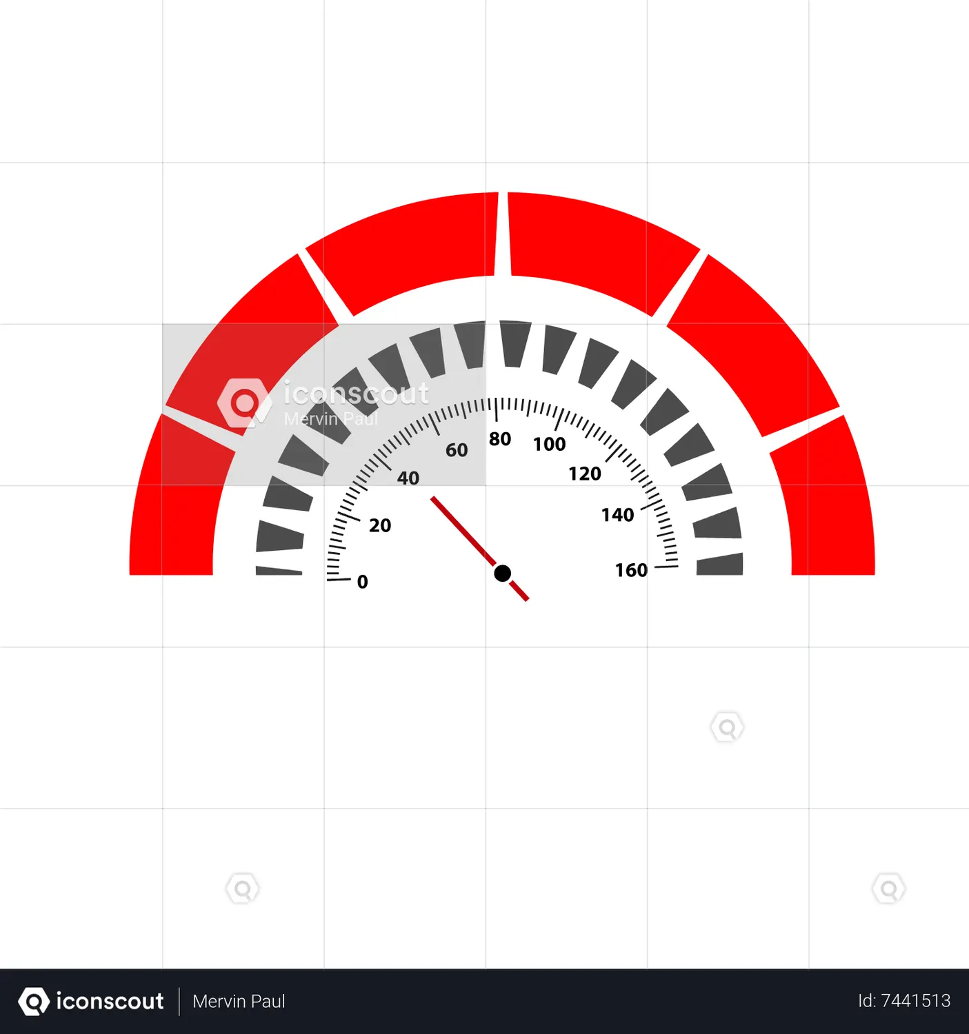 Speedometer Animated Icon download in JSON, LOTTIE or MP4 format