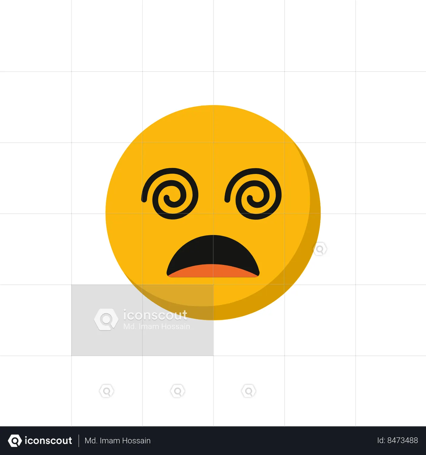 Spiral Eyes Emoji Animated Icon Free Download Sign & Symbols Animated