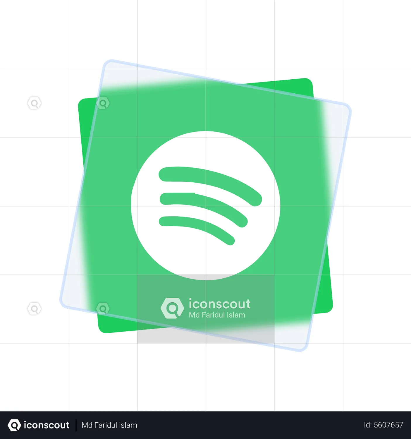 Spotify Logo Animated Icon download in JSON, LOTTIE or MP4 format