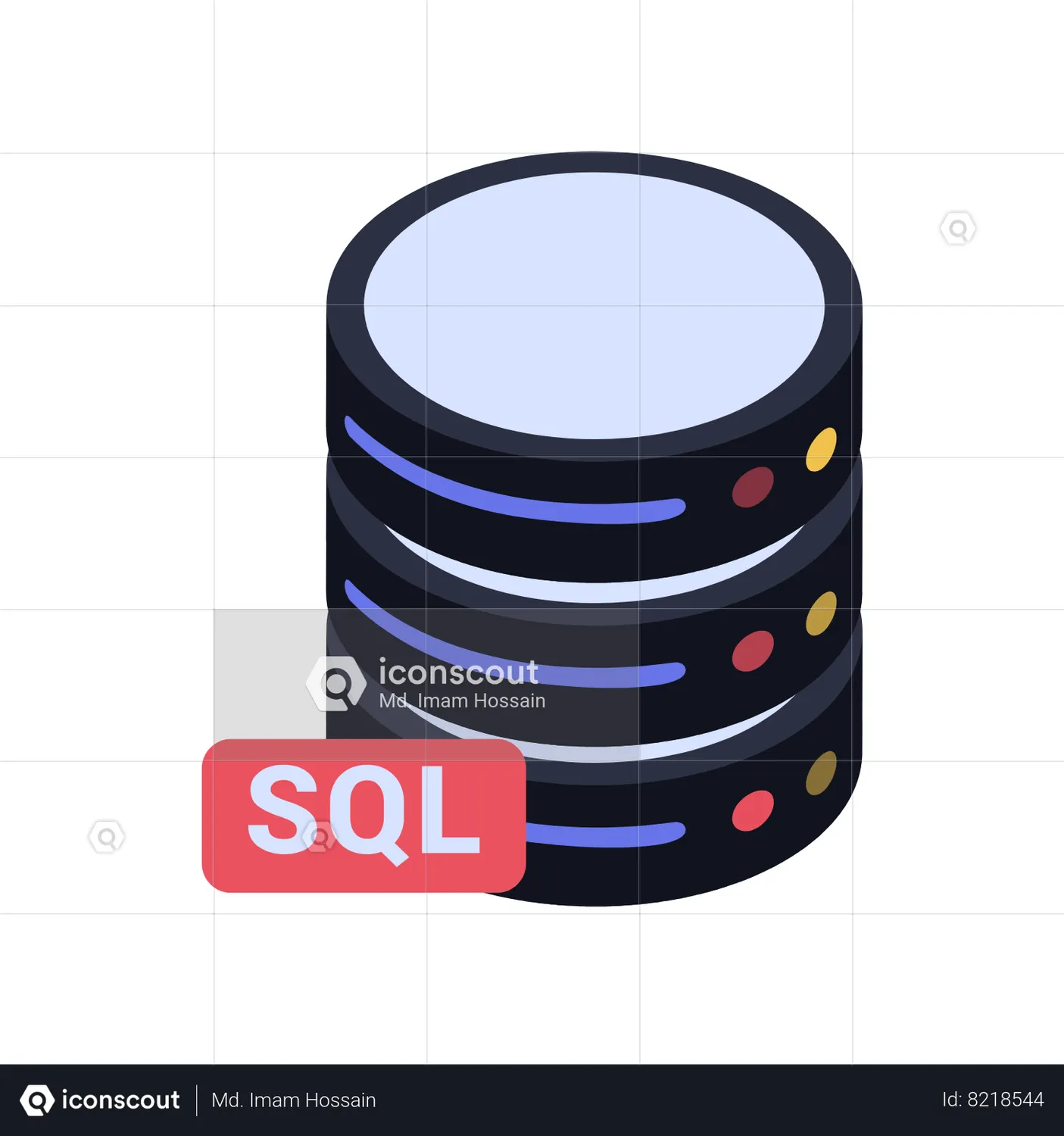 Sql Database Animated Icon download in JSON, LOTTIE or MP4 format