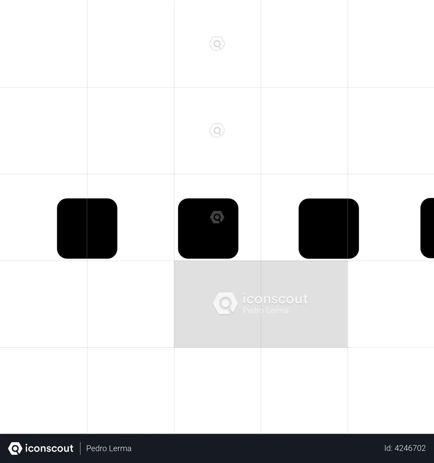 Square loading Animated Icon download in JSON, LOTTIE or MP4 format