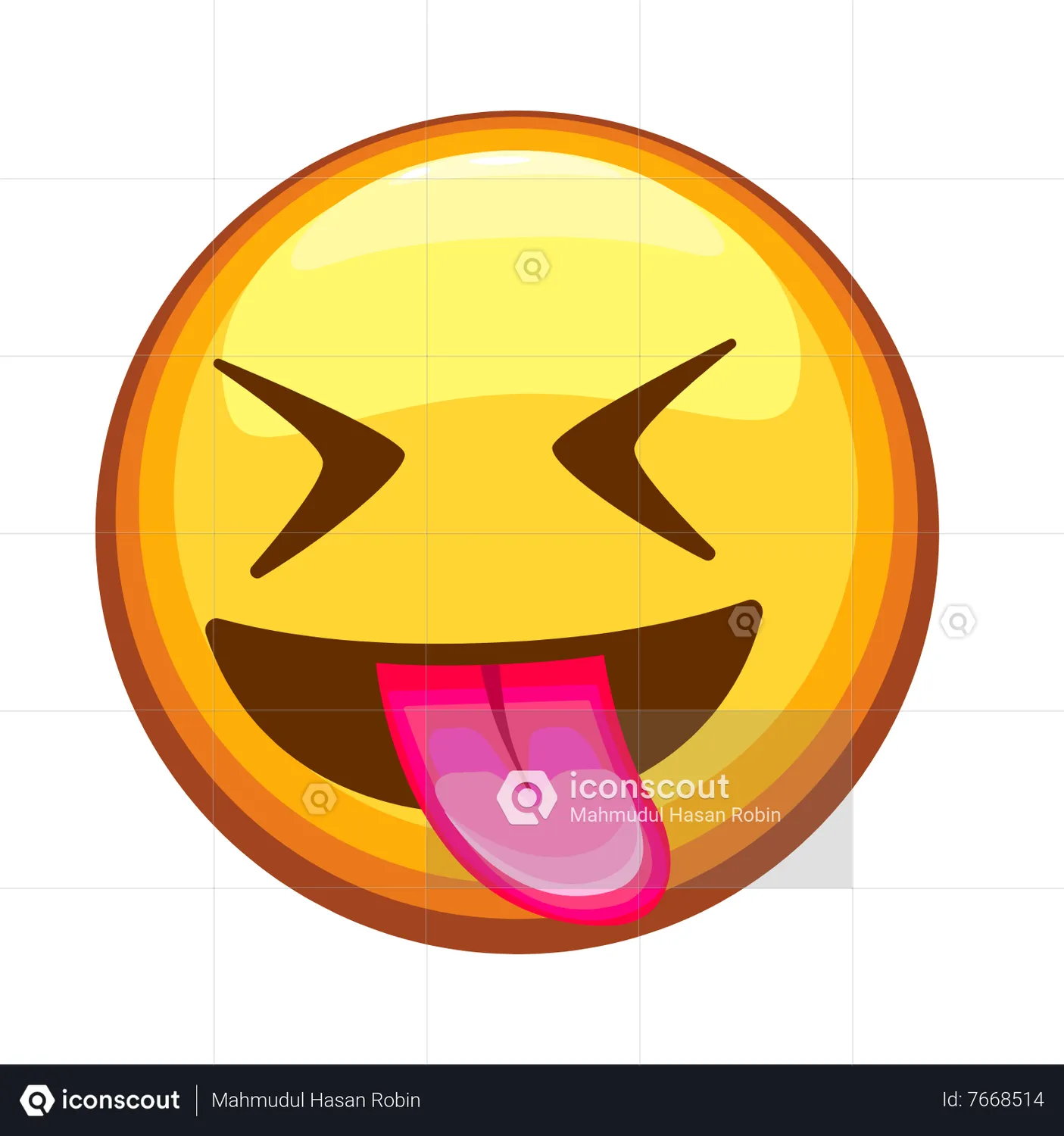 Squinting Face With Tongue Emoji Animated Icon download in JSON, LOTTIE ...