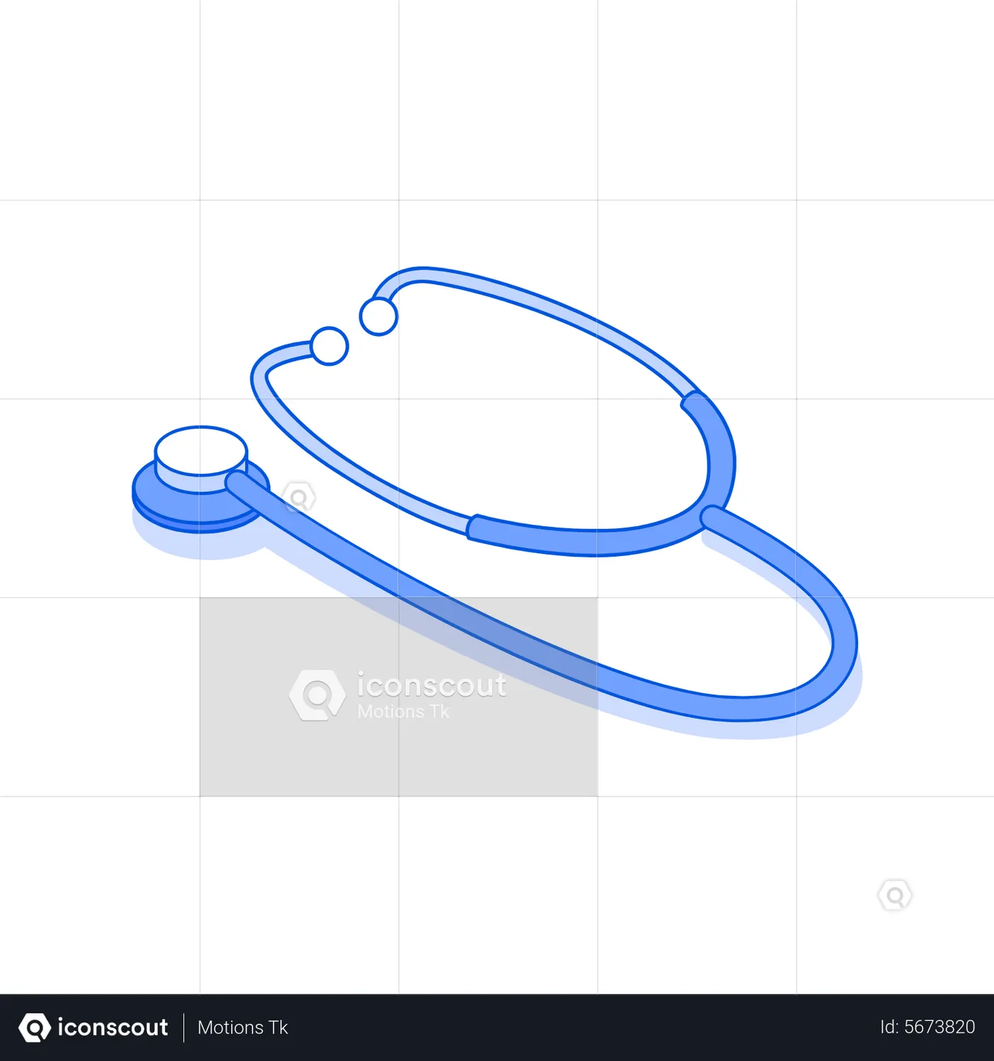 Stethoscope Animated Illustration download in JSON, LOTTIE or MP4 format
