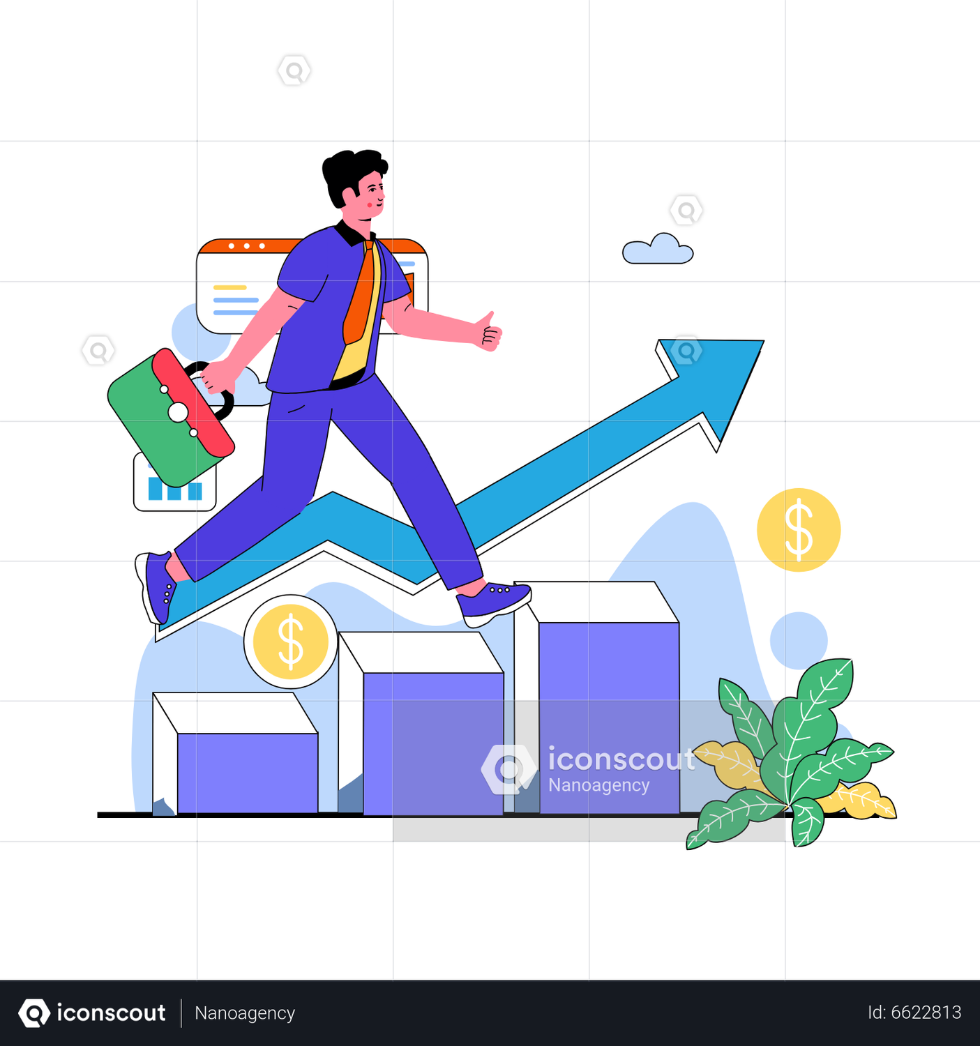 Successful Business Person Animation By Nanoagency Lottiefiles