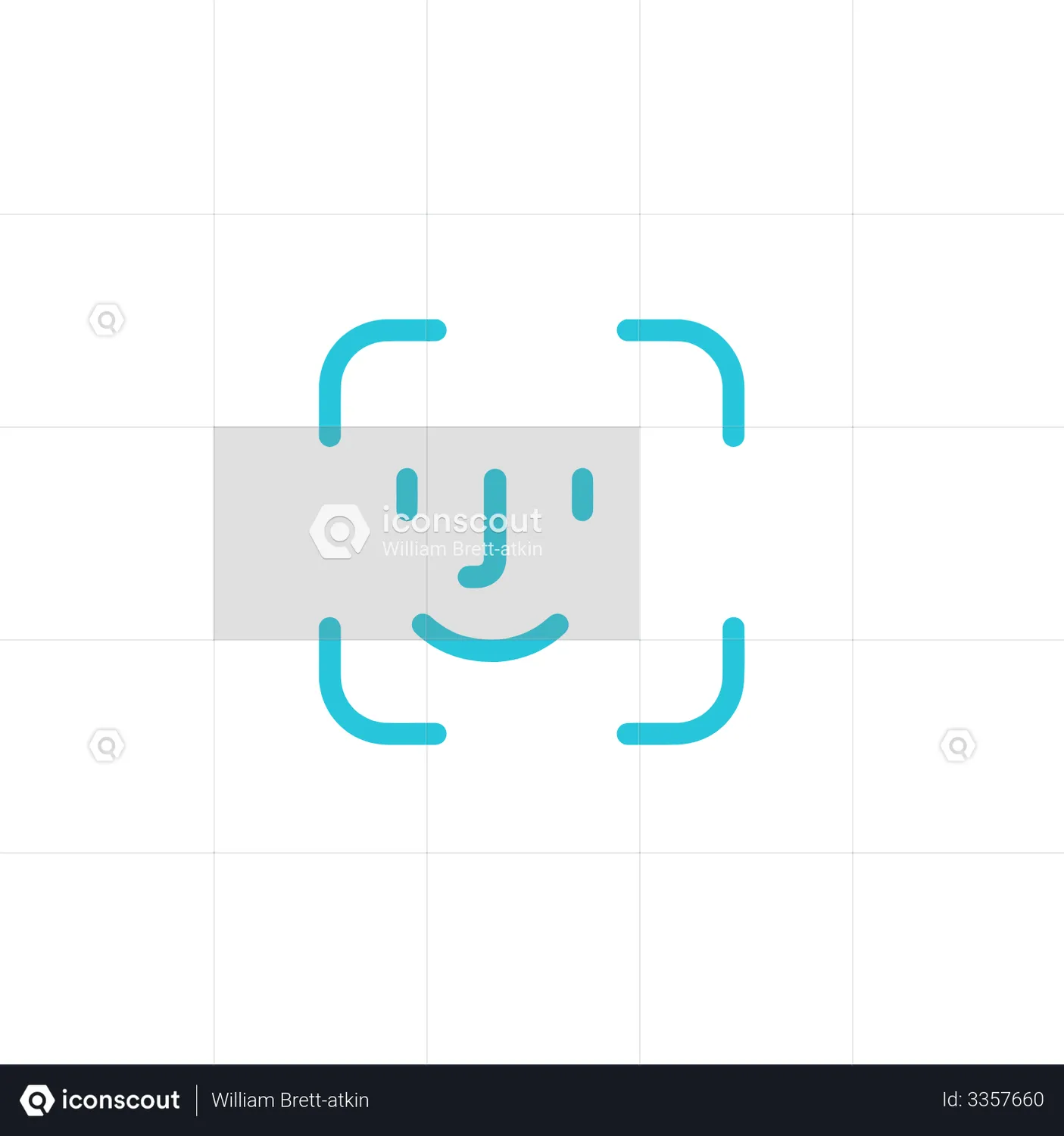 Successful face recognition Emoji Animated Icon download in JSON ...