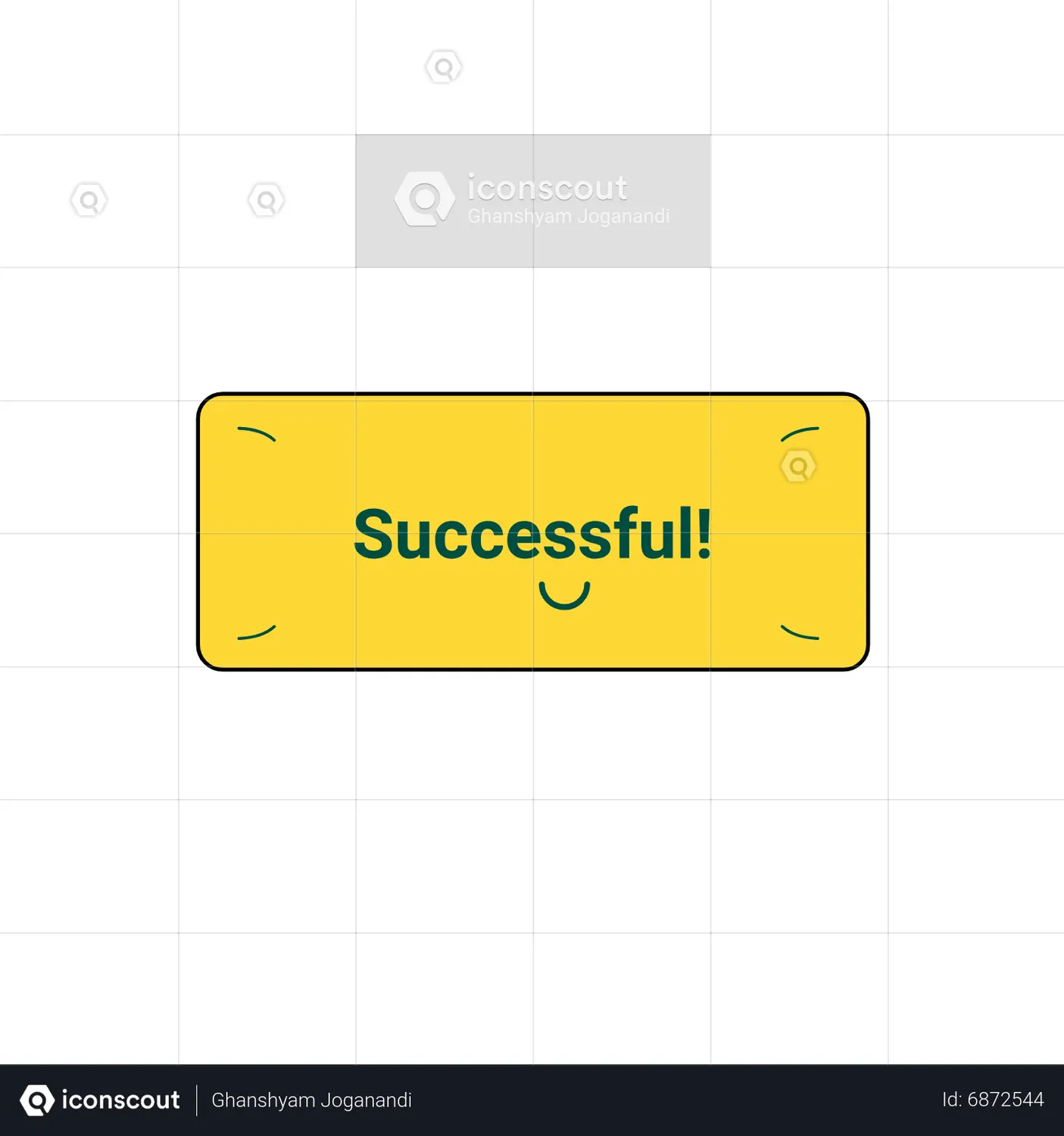 Successful Message Animated Icon download in JSON, LOTTIE or MP4 format