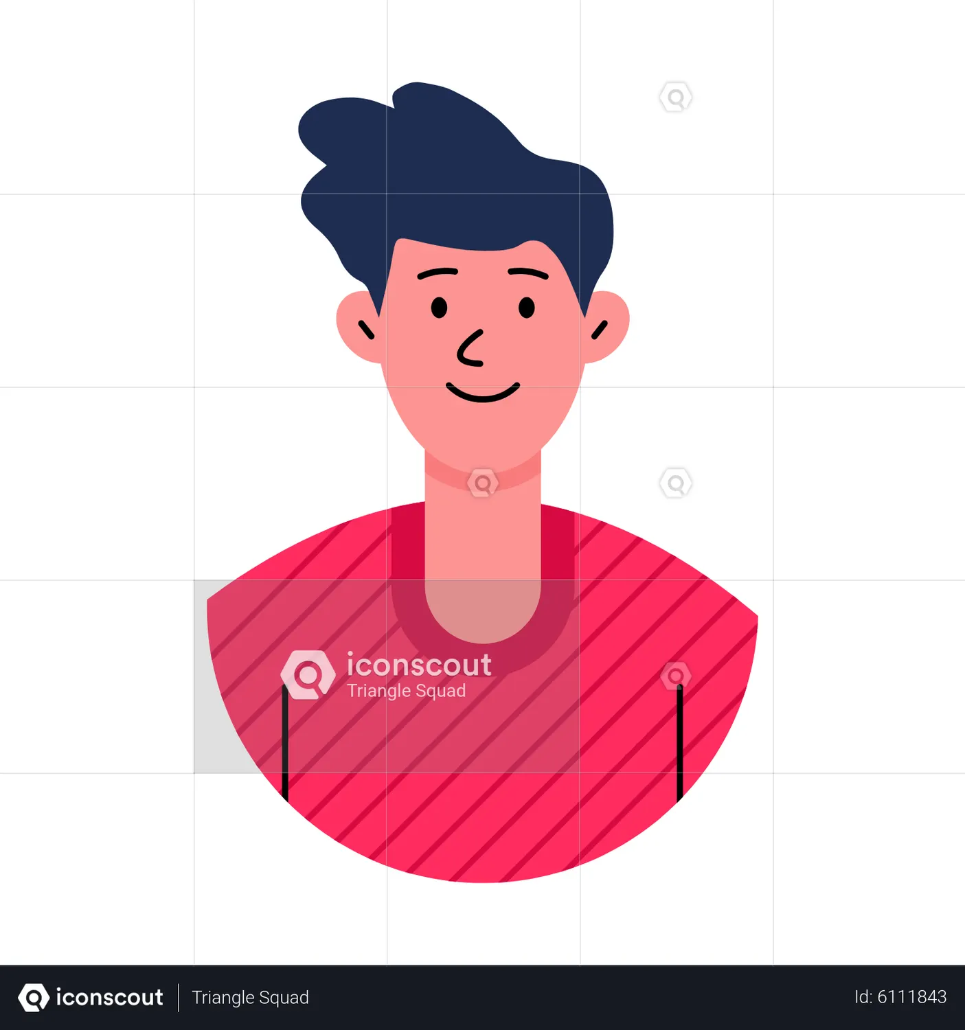 Old Man Avatar Animated Icon download in JSON, LOTTIE or MP4 format