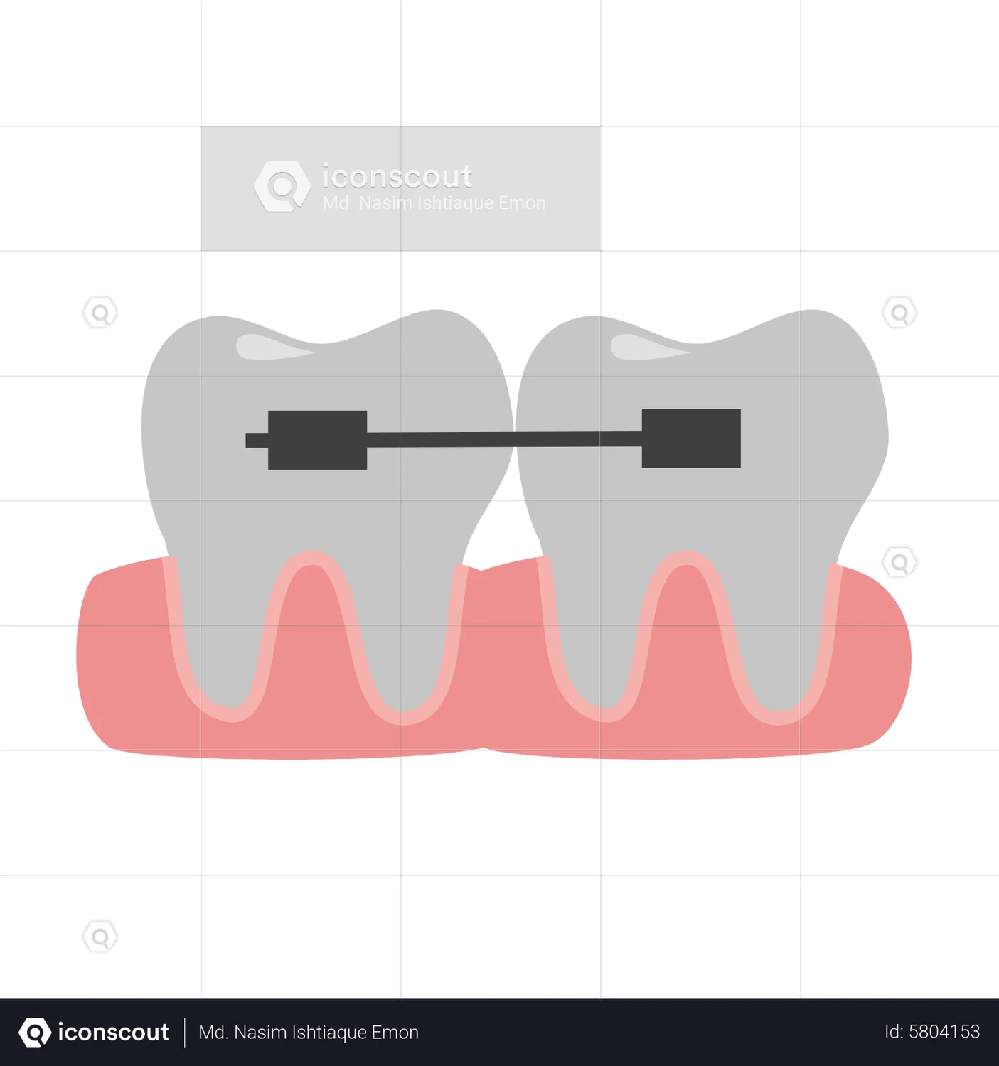 Teeth Braces Animated Icon download in JSON, LOTTIE or MP4 format