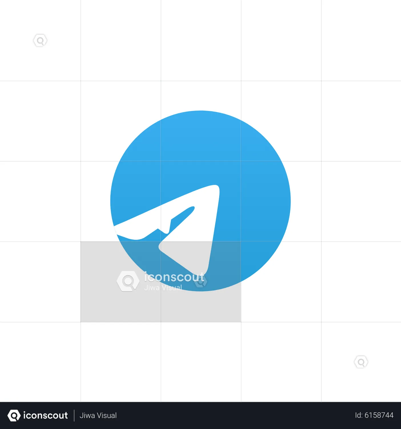 Telegram Animated Icon download in JSON, LOTTIE or MP4 format