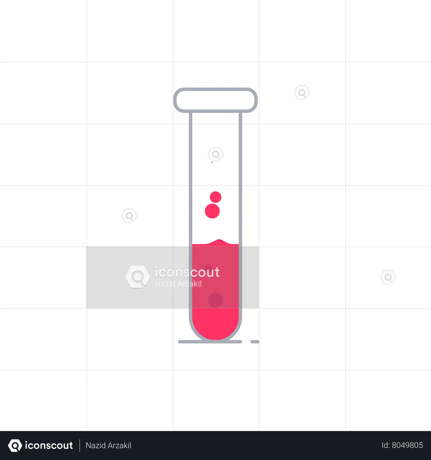 Test tube Animated Icon download in JSON, LOTTIE or MP4 format