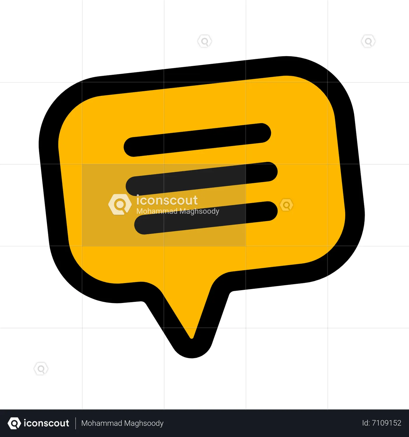Text Message Animated Icon download in JSON, LOTTIE or MP4 format
