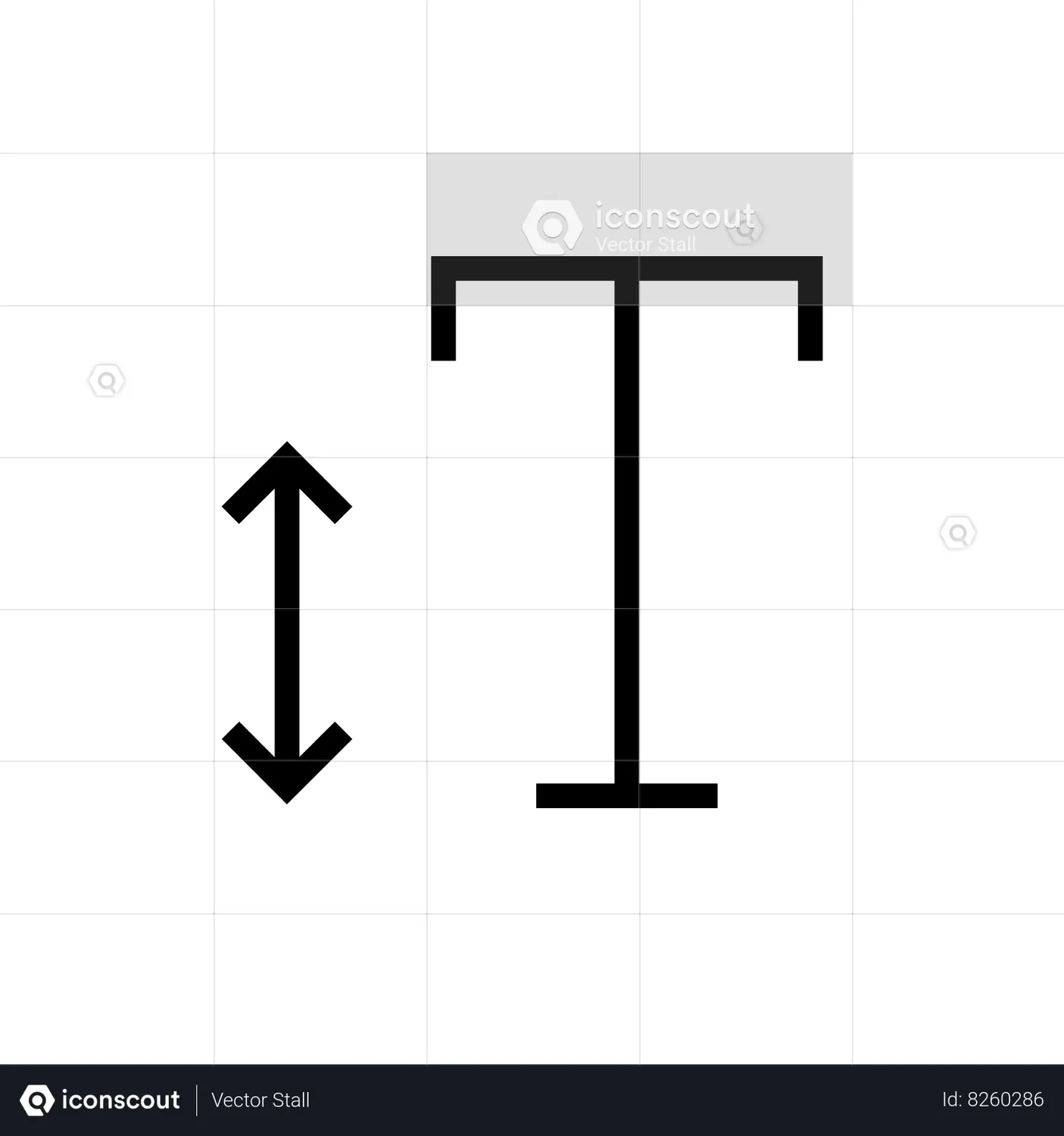 Text Vertical Scale Animated Icon download in JSON, LOTTIE or MP4 format