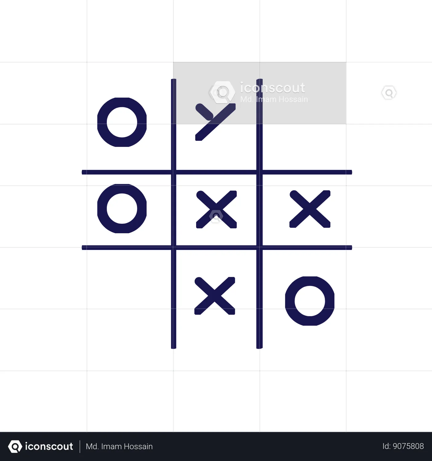 Tic Tac Toe Animated Icon download in JSON, LOTTIE or MP4 format