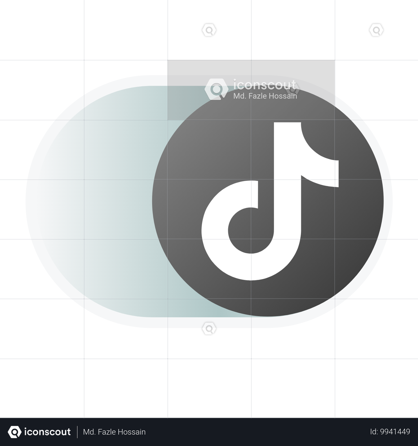 Tiktok logo Animation by Md. Fazle Hossain | LottieFiles