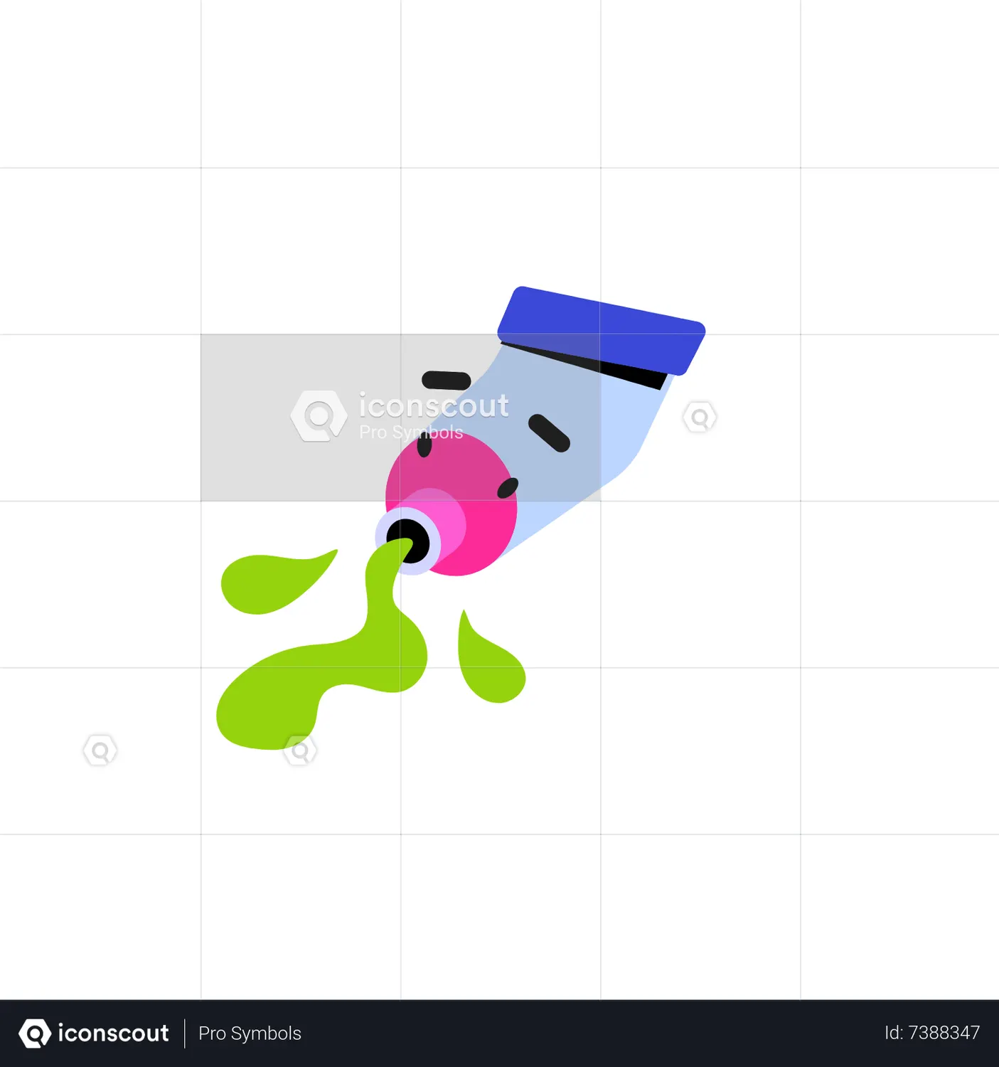 Toothpaste Emoji Animated Icon download in JSON, LOTTIE or MP4 format