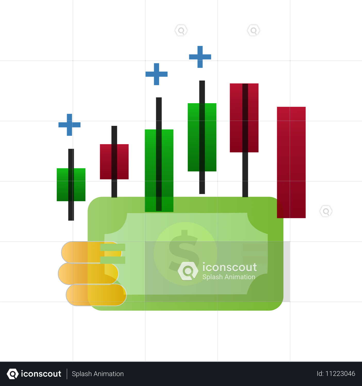 Trading Candle Chart Animation by Splash Animation | LottieFiles