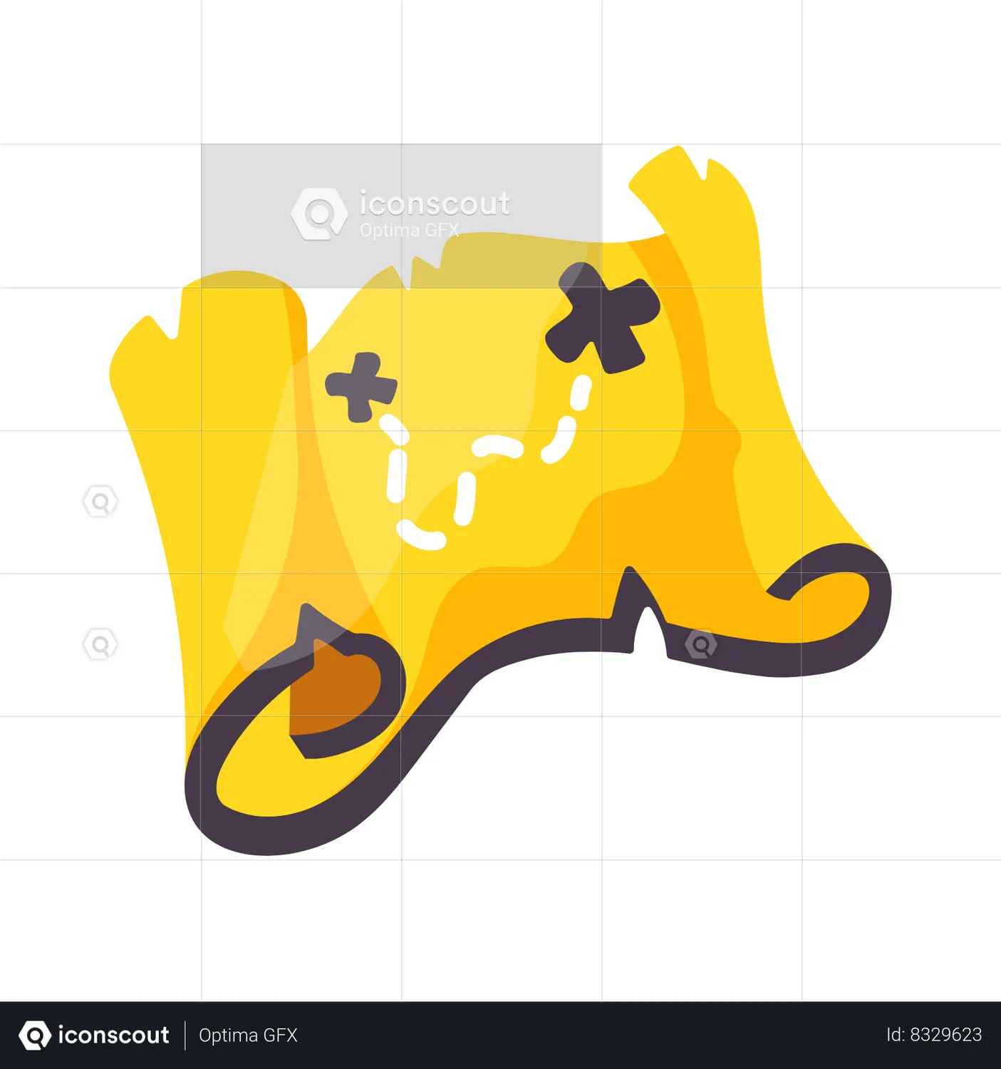 Treasure map Animated Icon download in JSON, LOTTIE or MP4 format