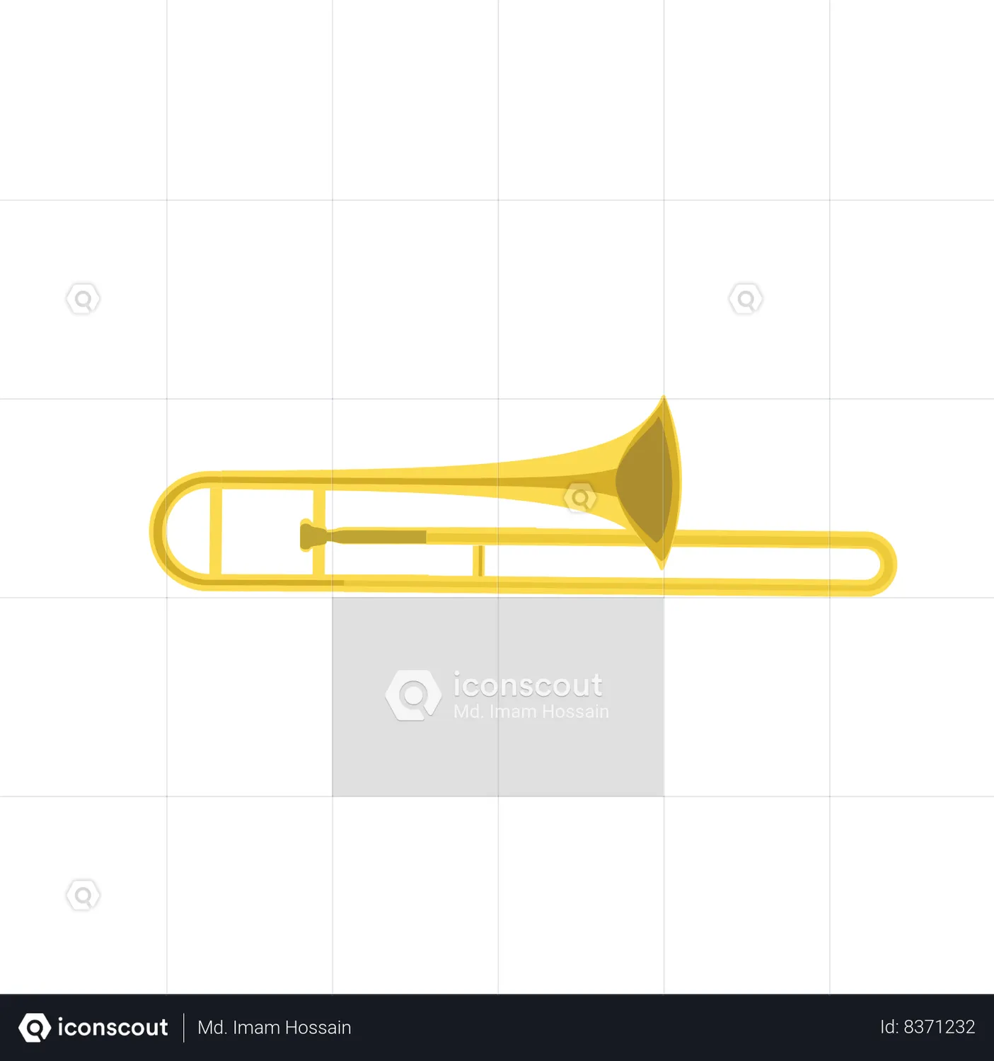 Trombone Animated Icon download in JSON, LOTTIE or MP4 format