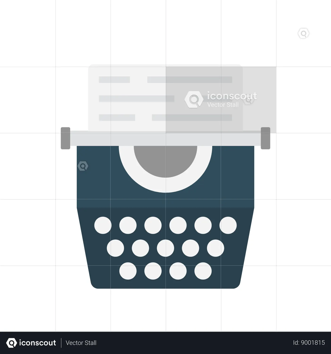 Typewriter Animated Icon download in JSON, LOTTIE or MP4 format
